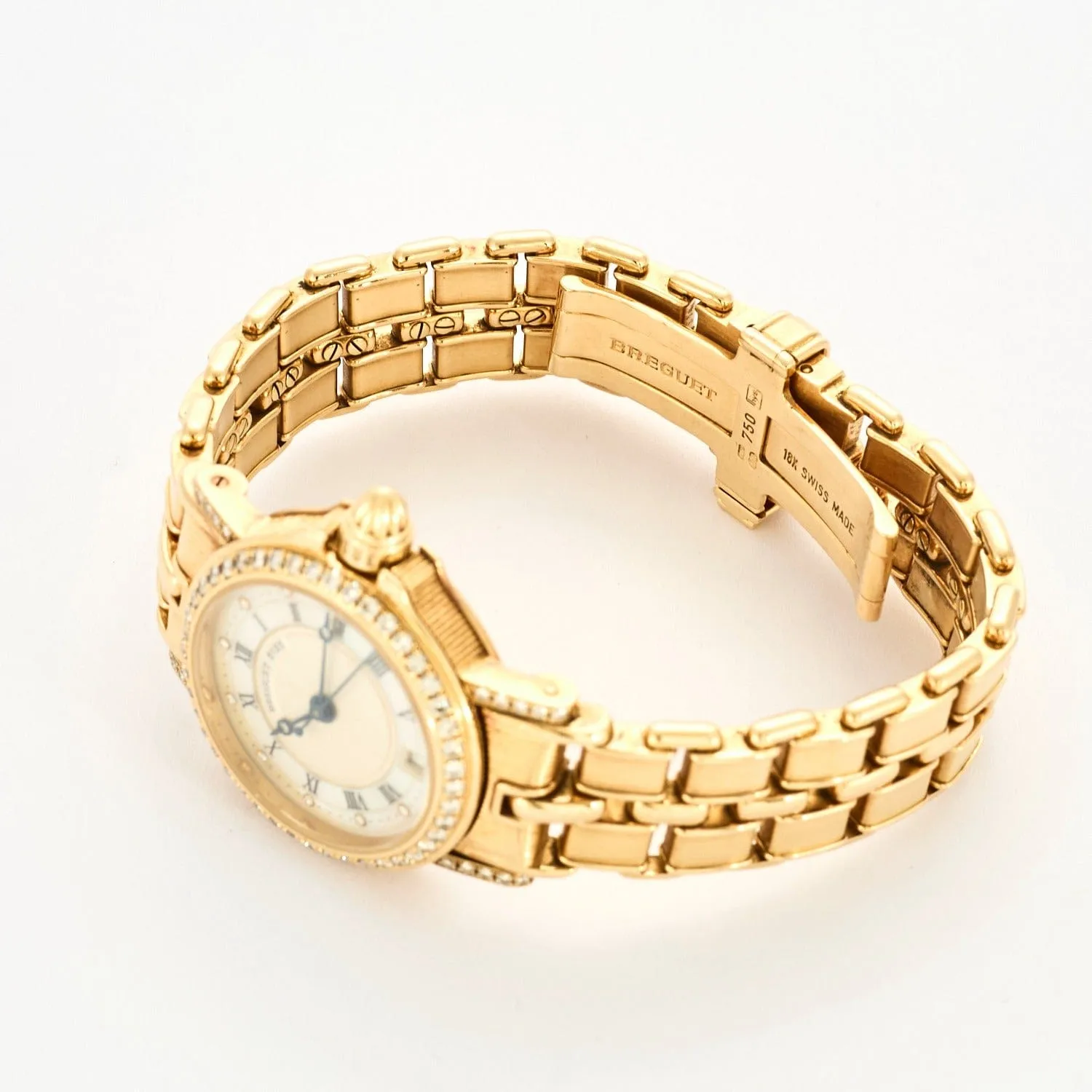 BREGUET - Montre Breguet Marine automatique modèle « 2125B » en or jaune et diamants. sold by 58 Facettes product image thumbnail 4