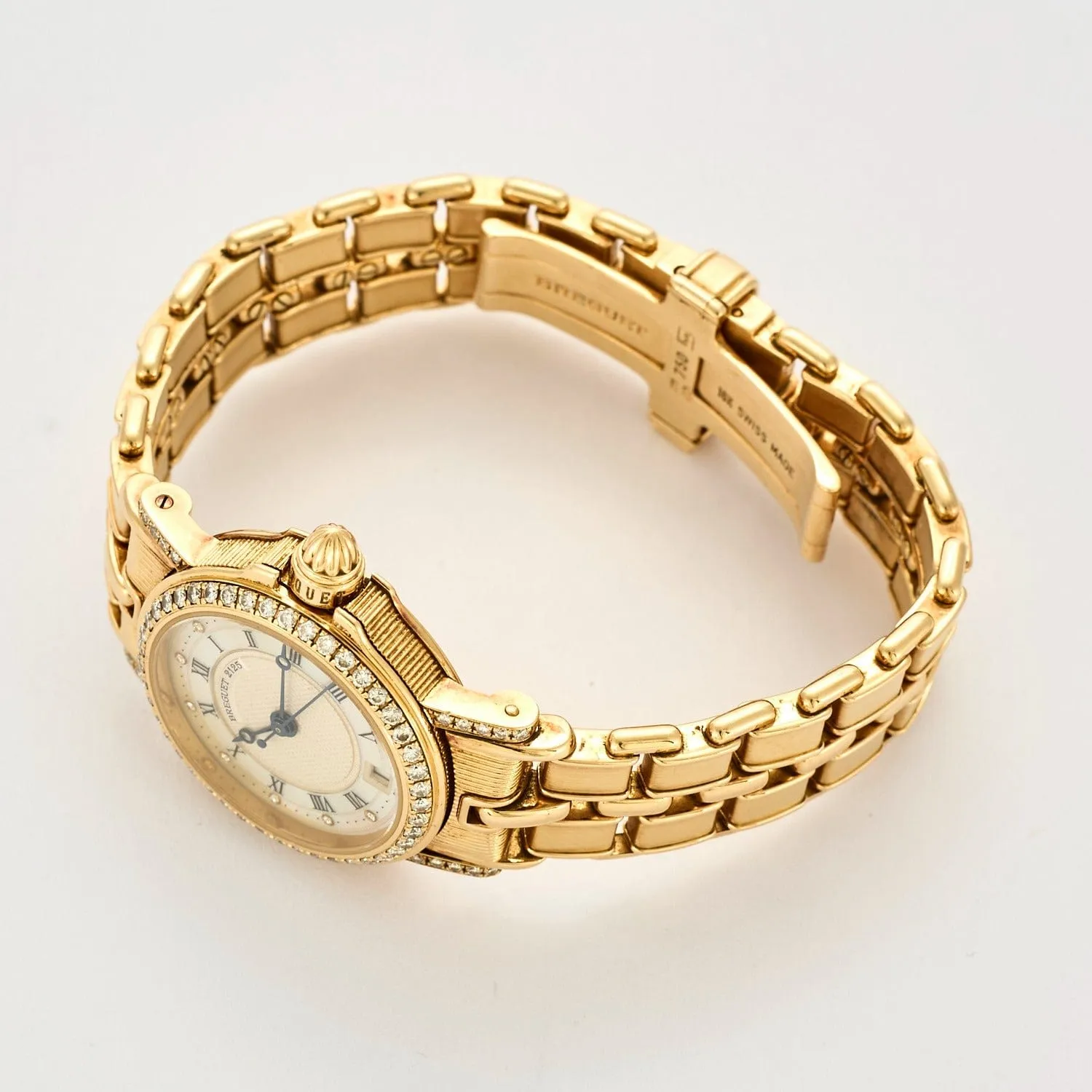 BREGUET - Montre Breguet Marine automatique modèle « 2125B » en or jaune et diamants. sold by 58 Facettes product image thumbnail 5