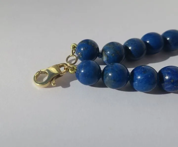 Bracelet perles de lapis lazuli sold by 58 Facettes product image thumbnail 3
