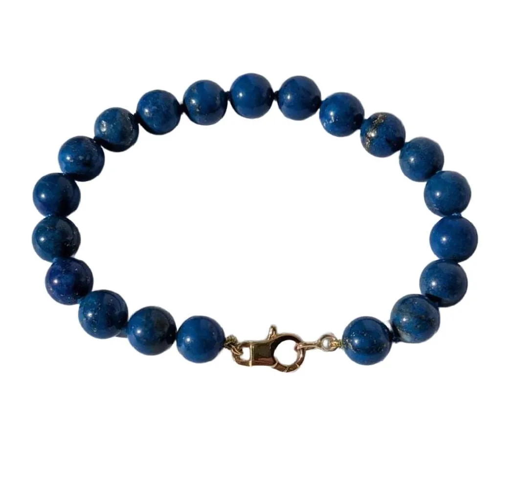 Bracelet perles de lapis lazuli sold by 58 Facettes