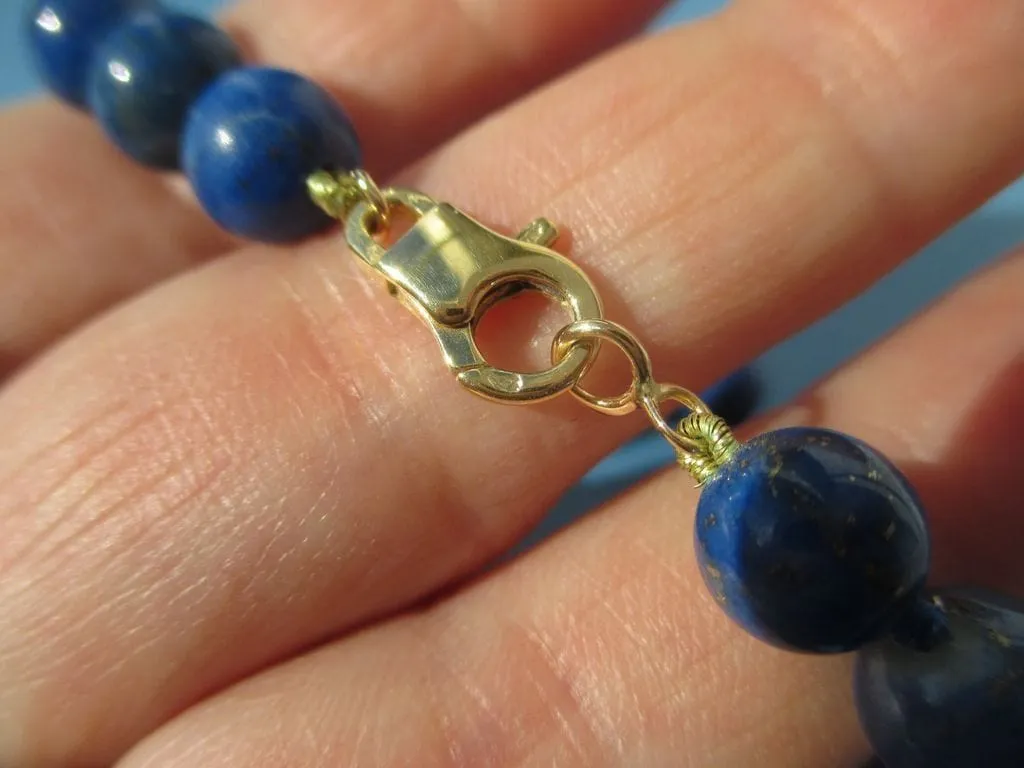 Bracelet perles de lapis lazuli sold by 58 Facettes product image thumbnail 5