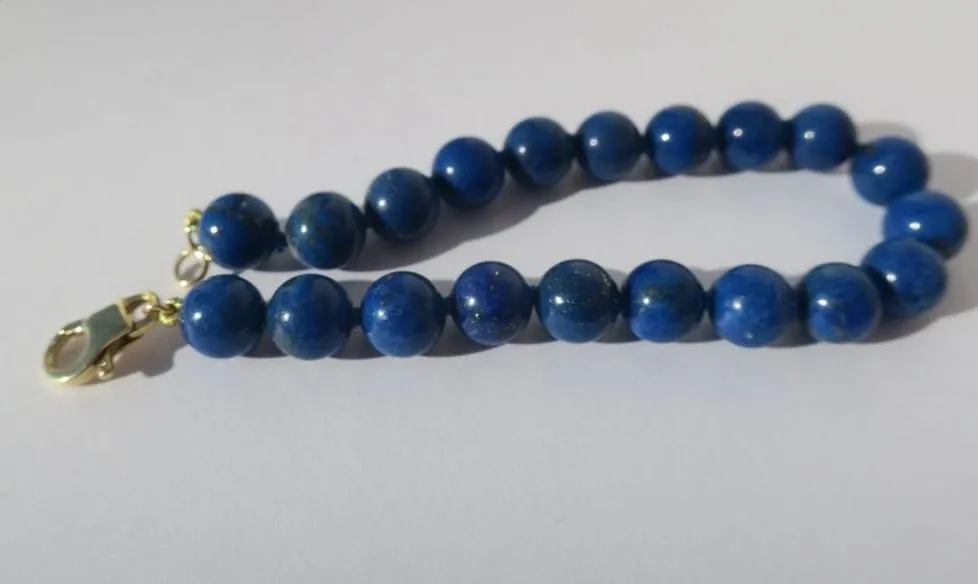 Bracelet perles de lapis lazuli sold by 58 Facettes product image thumbnail 2