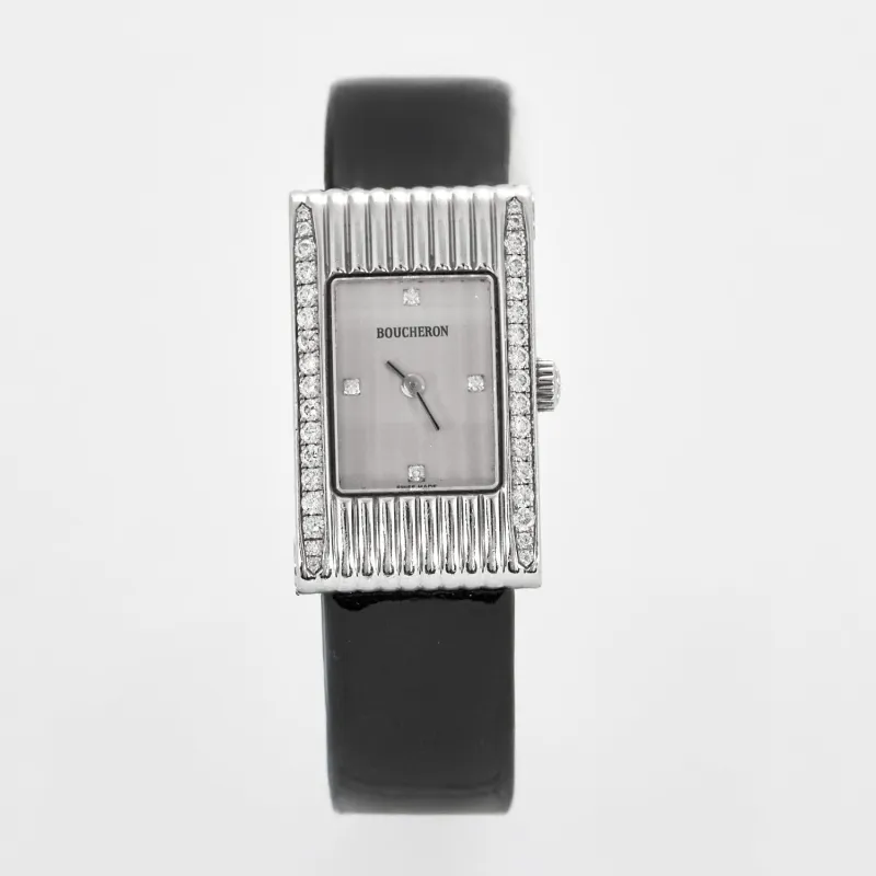 BOUCHERON - Reflet - Montre acier et diamants sold by 58 Facettes