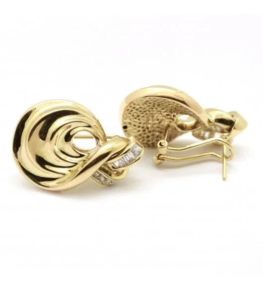 Boucles d'oreilles - Or jaune et diamants sold by 58 Facettes product image thumbnail 2