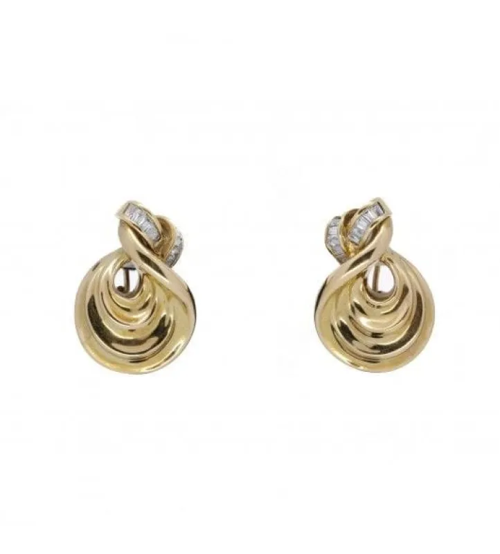 Boucles d'oreilles - Or jaune et diamants sold by 58 Facettes