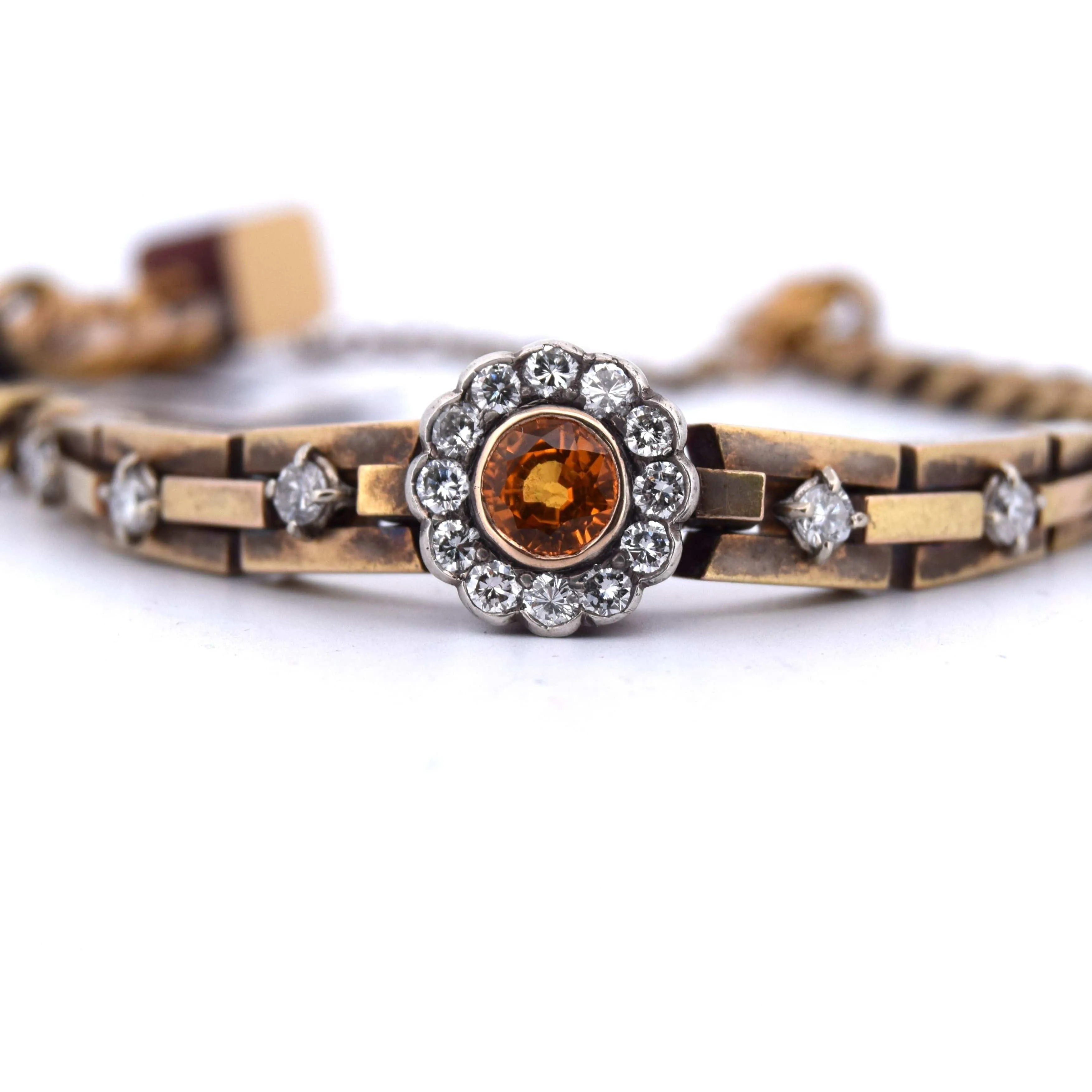 Bracelet en or et citrine des années 1940 sold by 58 Facettes