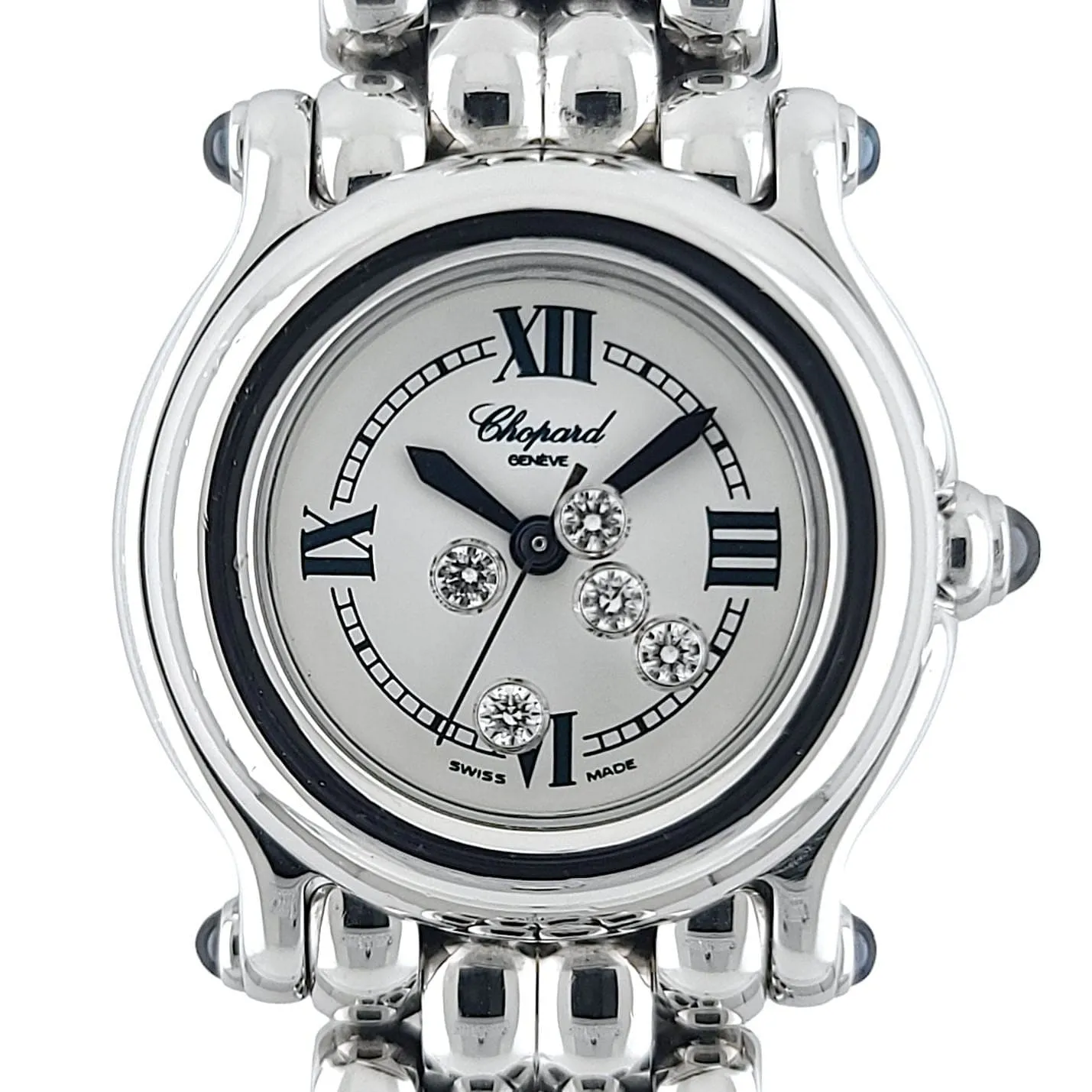 CHOPARD - Happy Sport saphirs diamants sold by 58 Facettes