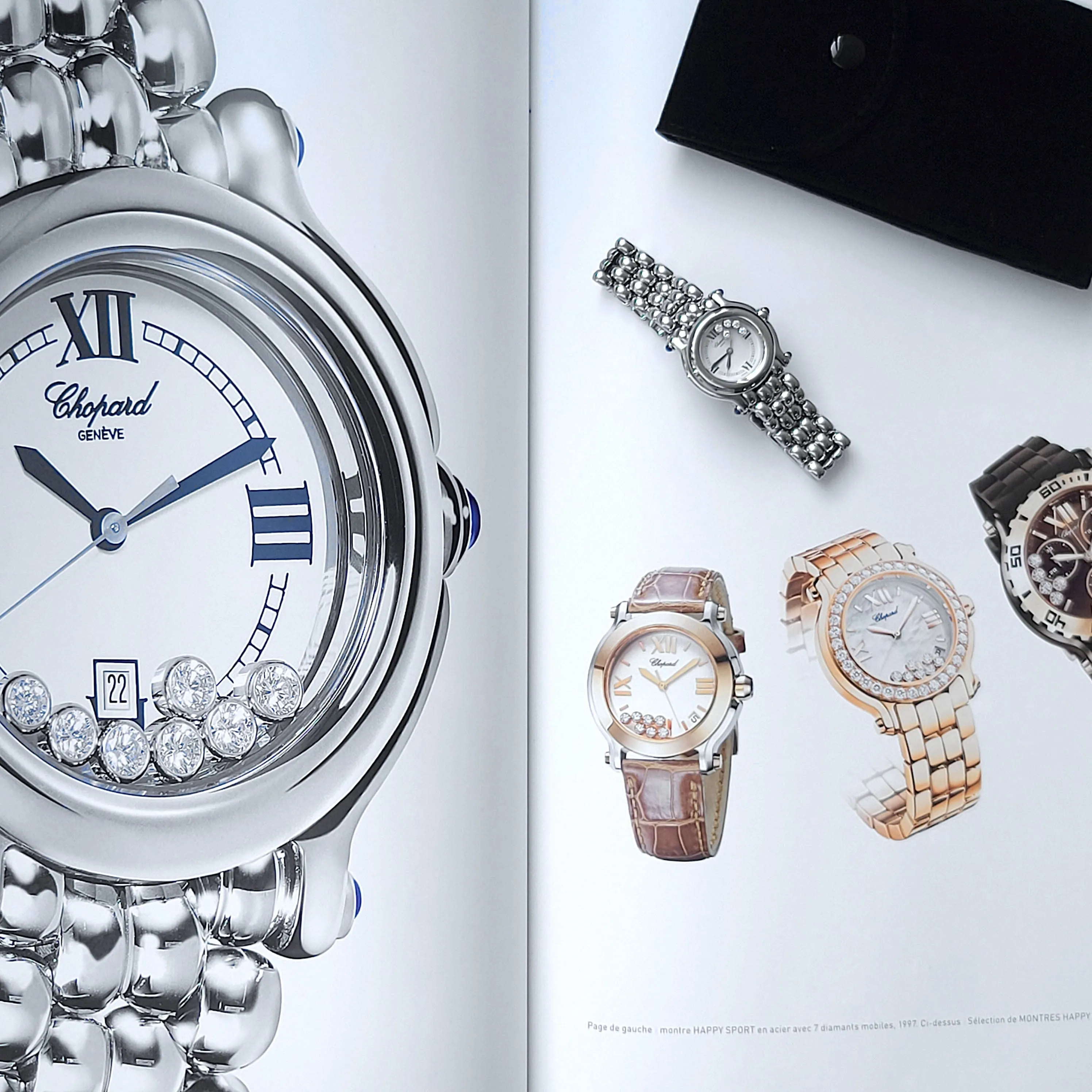 CHOPARD - Happy Sport 5 Diamants 5 Saphirs sold by 58 Facettes product image thumbnail 3