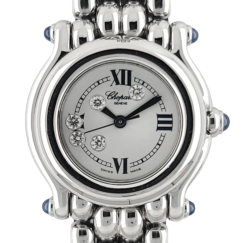 CHOPARD - Happy Sport 5 Diamants 5 Saphirs sold by 58 Facettes