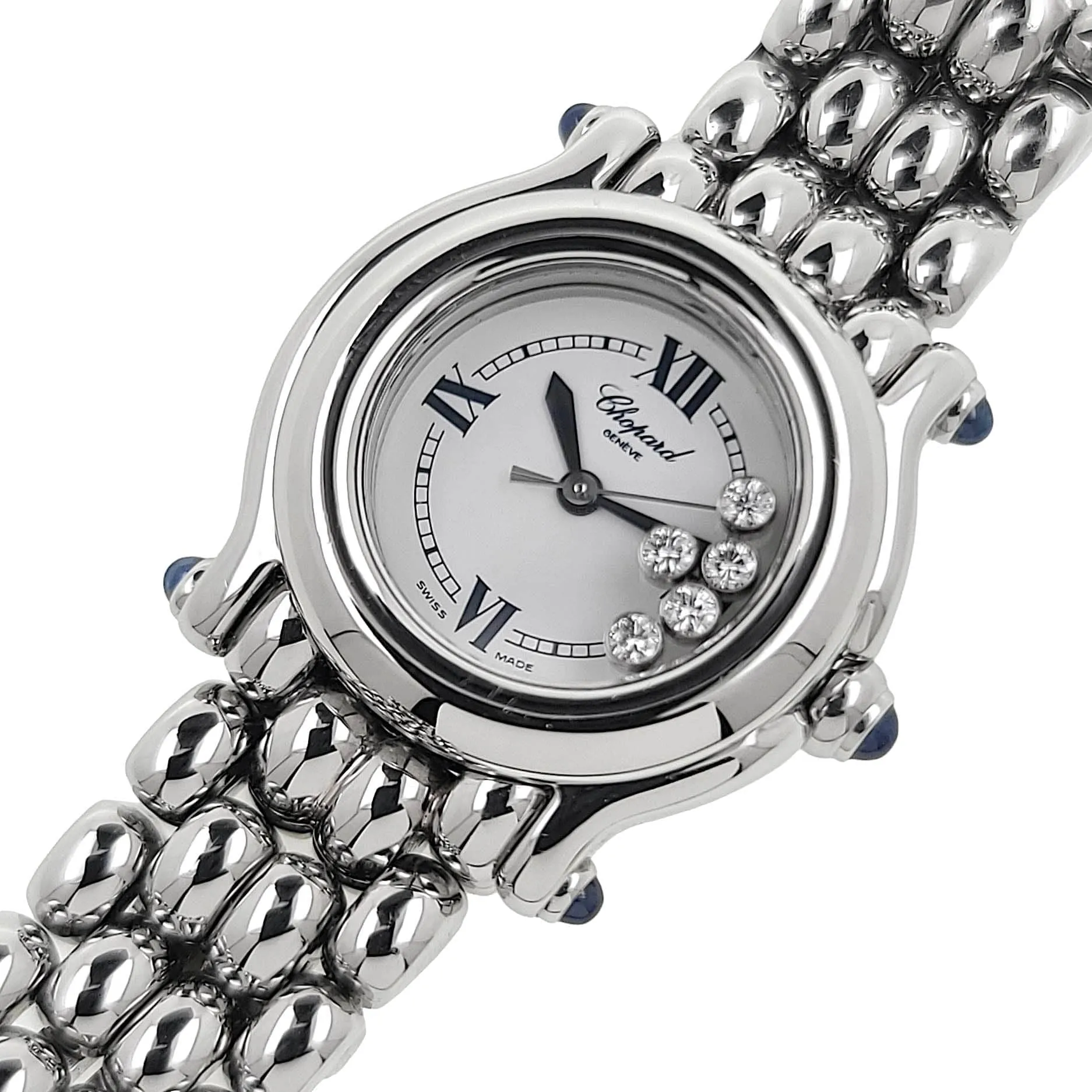 CHOPARD - Happy Sport 5 Diamants 5 Saphirs sold by 58 Facettes product image thumbnail 4