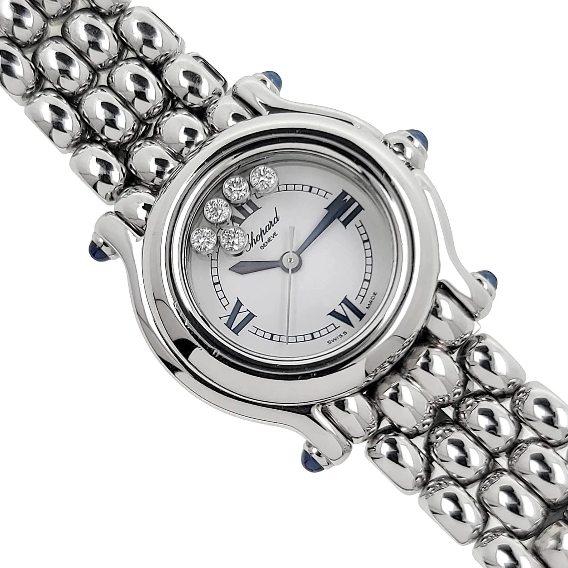 CHOPARD - Happy Sport 5 Diamants 5 Saphirs sold by 58 Facettes product image thumbnail 5