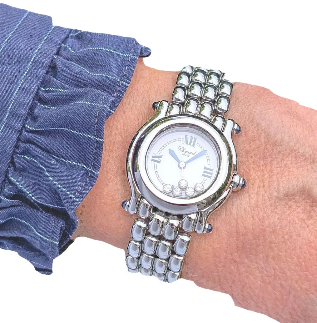 CHOPARD - Happy Sport 5 Diamants 5 Saphirs sold by 58 Facettes product image thumbnail 2