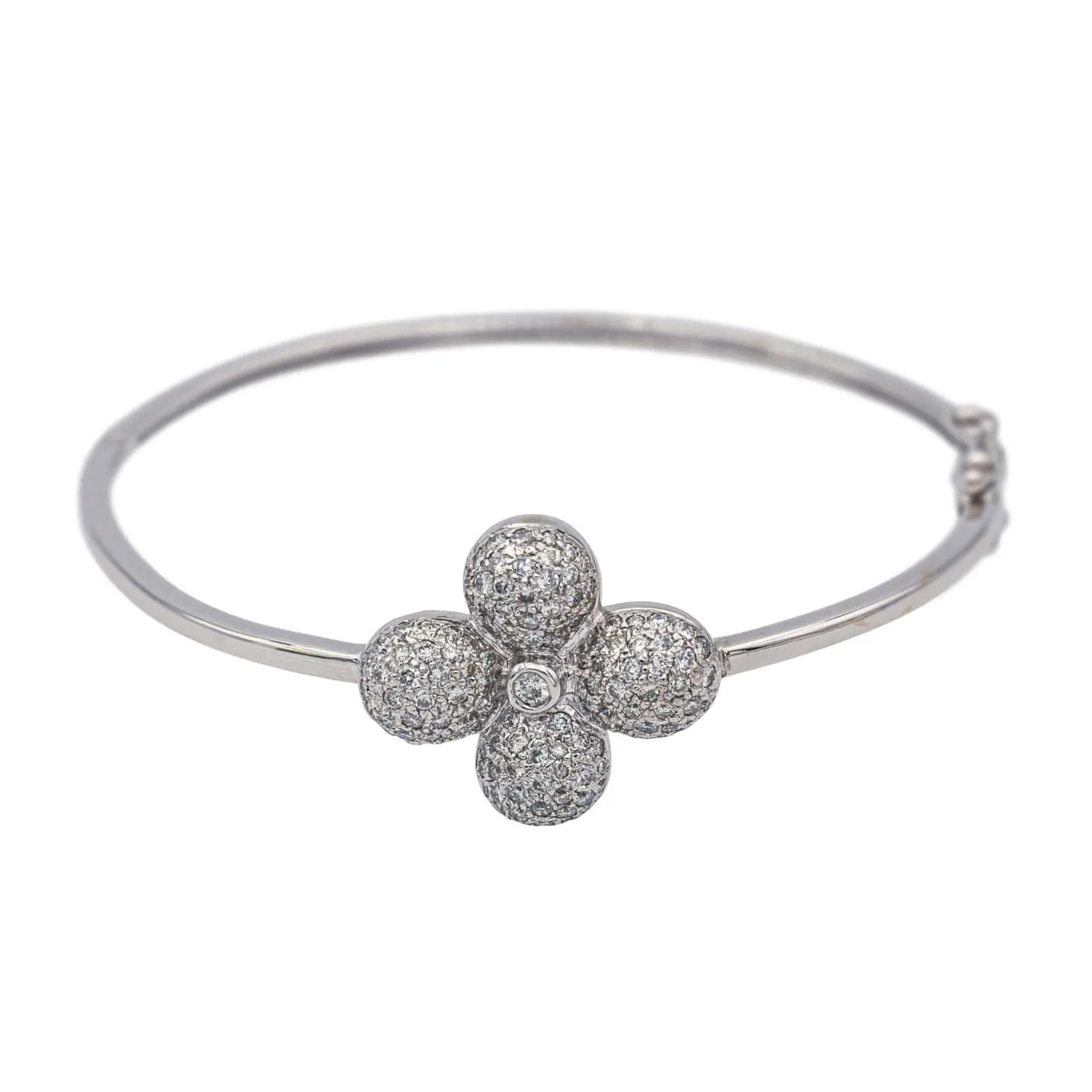 Bracelet Jonc Or blanc Diamant sold by 58 Facettes