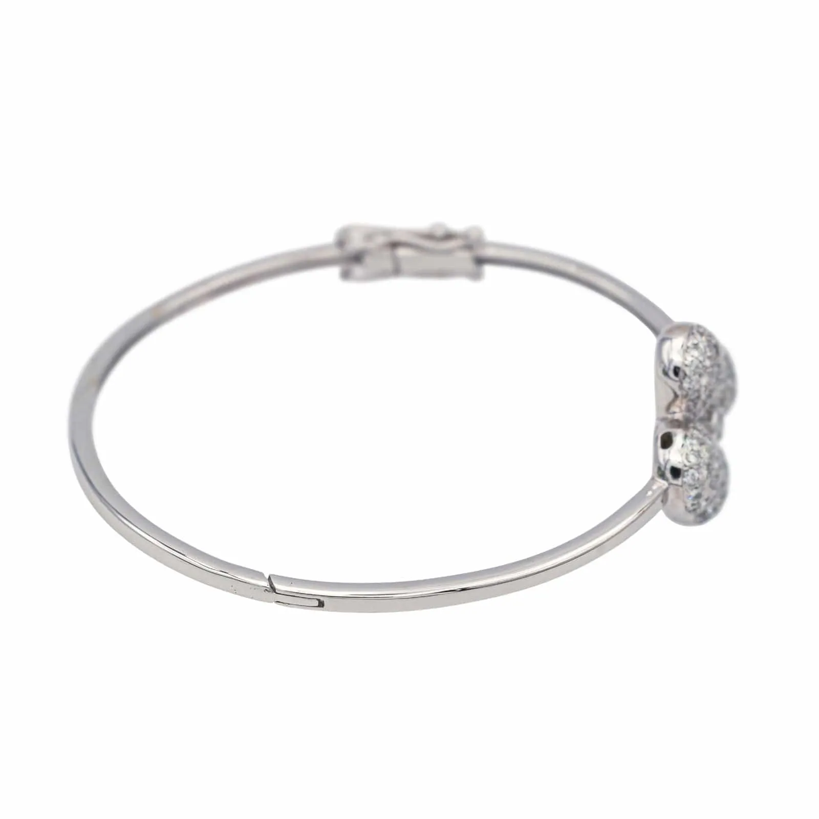 Bracelet Jonc Or blanc Diamant sold by 58 Facettes product image thumbnail 3