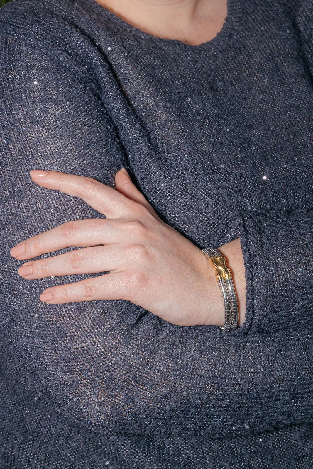 Bulgari Bracelet Or jaune, Acier sold by 58 Facettes product image thumbnail 2