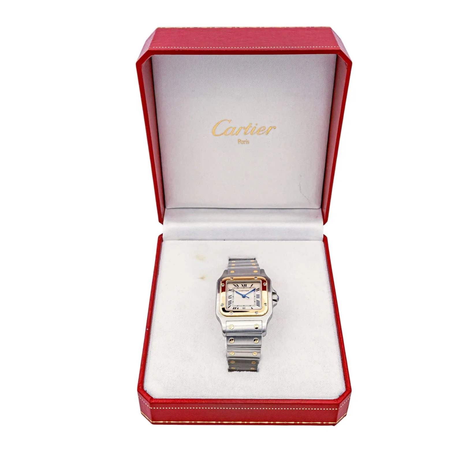 Cartier Montre Santos Acier, Or jaune Spinelle sold by 58 Facettes product image thumbnail 3