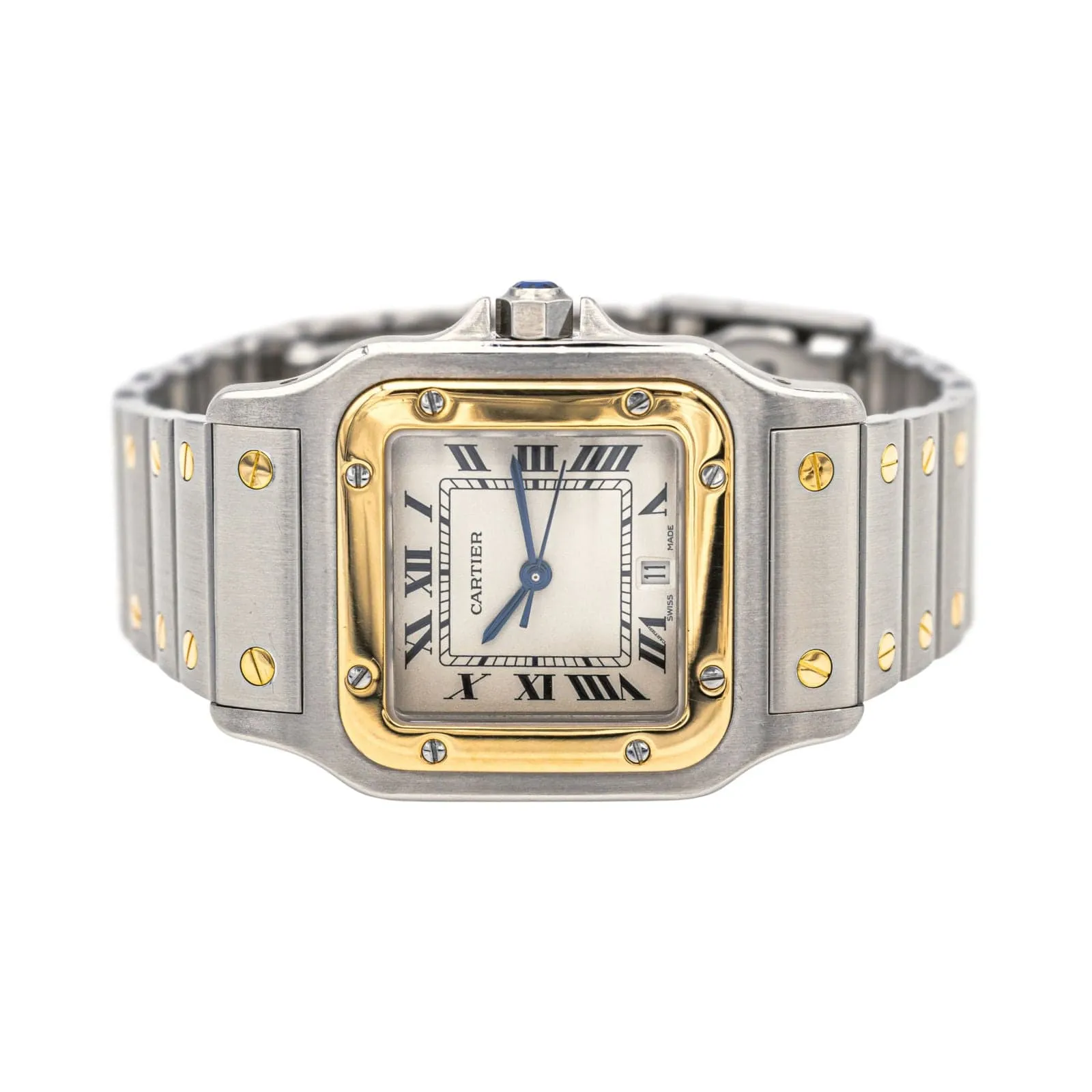 Cartier Montre Santos Acier, Or jaune Spinelle sold by 58 Facettes product image thumbnail 4