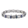 Bracelet Or blanc, Platine Diamant, Saphir sold by 58 Facettes