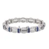 Bracelet Or blanc, Platine Diamant, Saphir sold by 58 Facettes