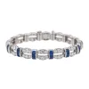 Bracelet Or blanc, Platine Diamant, Saphir sold by 58 Facettes