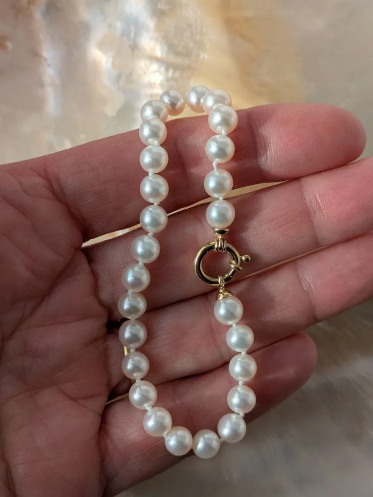 Bracelet perles, fermoir anneau marin sold by 58 Facettes product image thumbnail 2