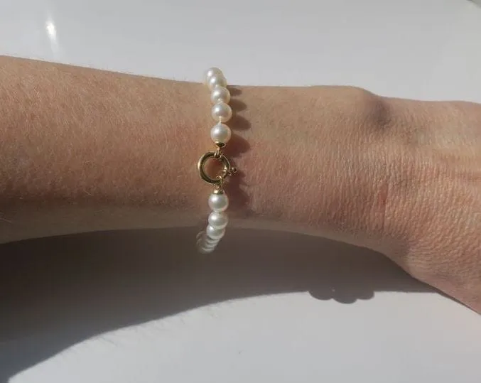 Bracelet perles, fermoir anneau marin sold by 58 Facettes product image thumbnail 3