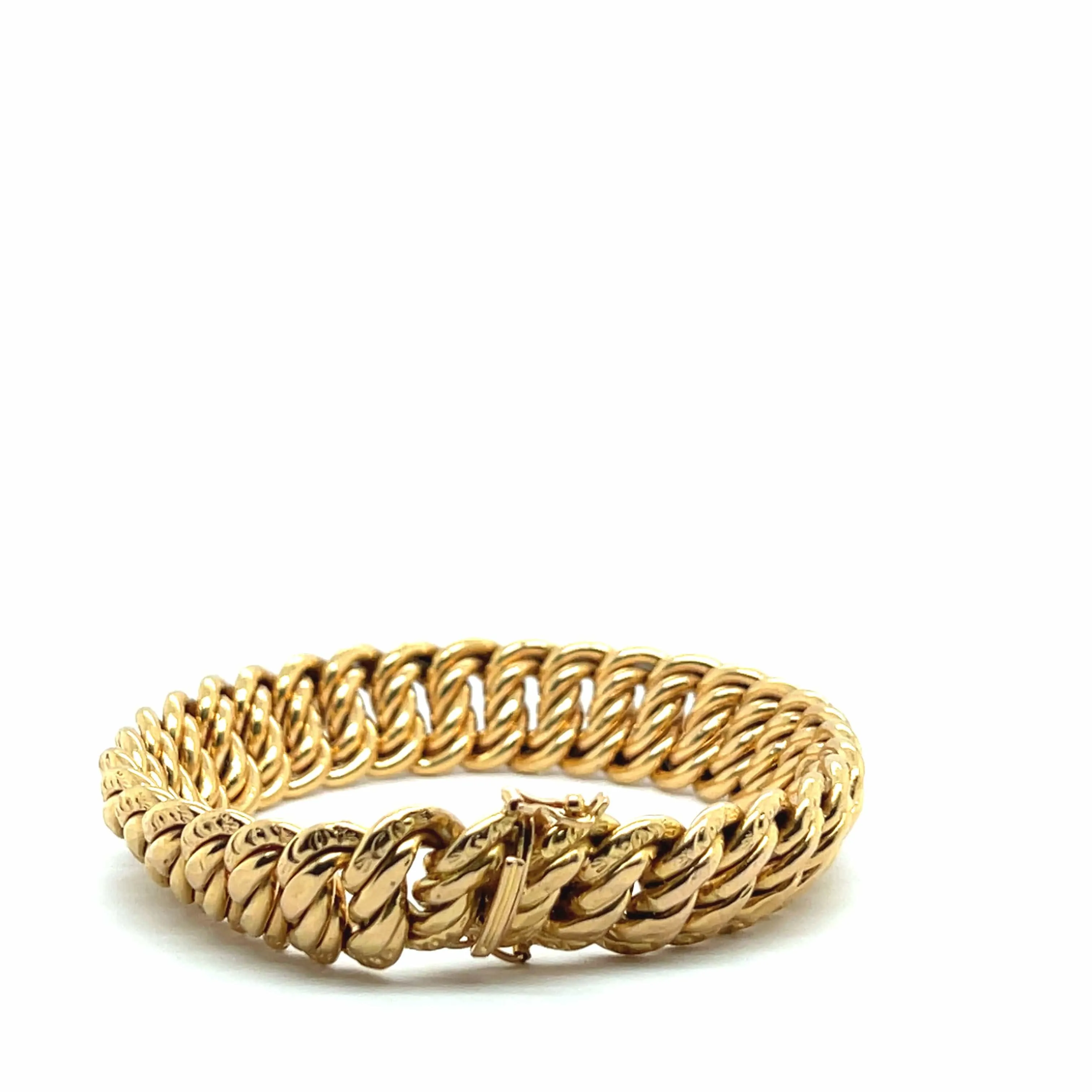 Bracelet chaîne américain en or jaune 18 carats sold by 58 Facettes product image thumbnail 4