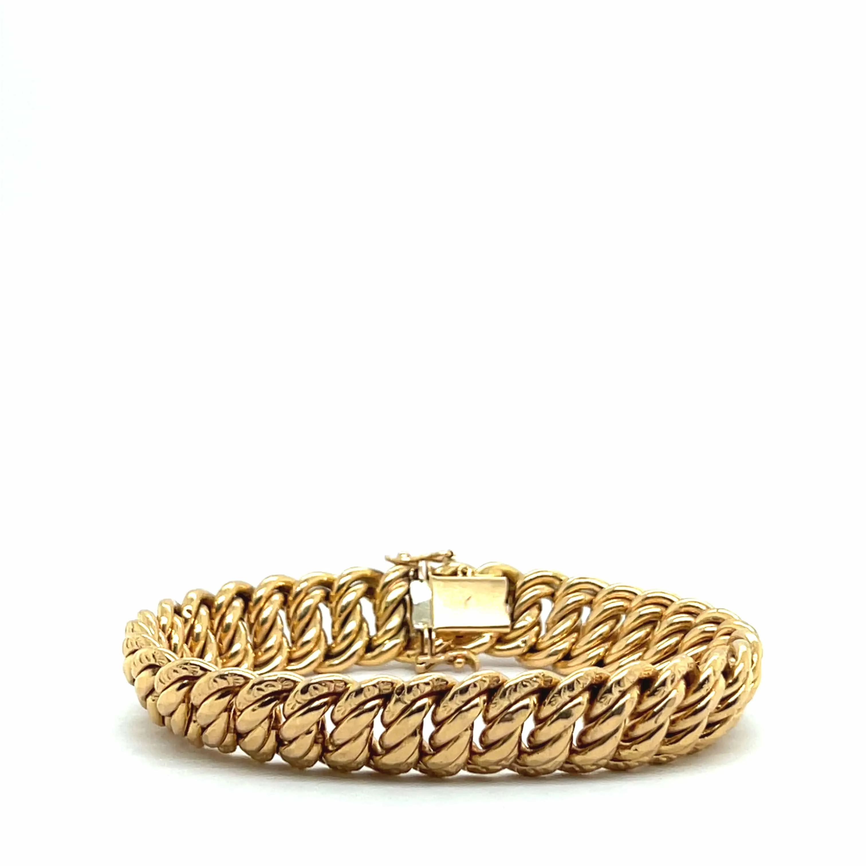 Bracelet chaîne américain en or jaune 18 carats sold by 58 Facettes