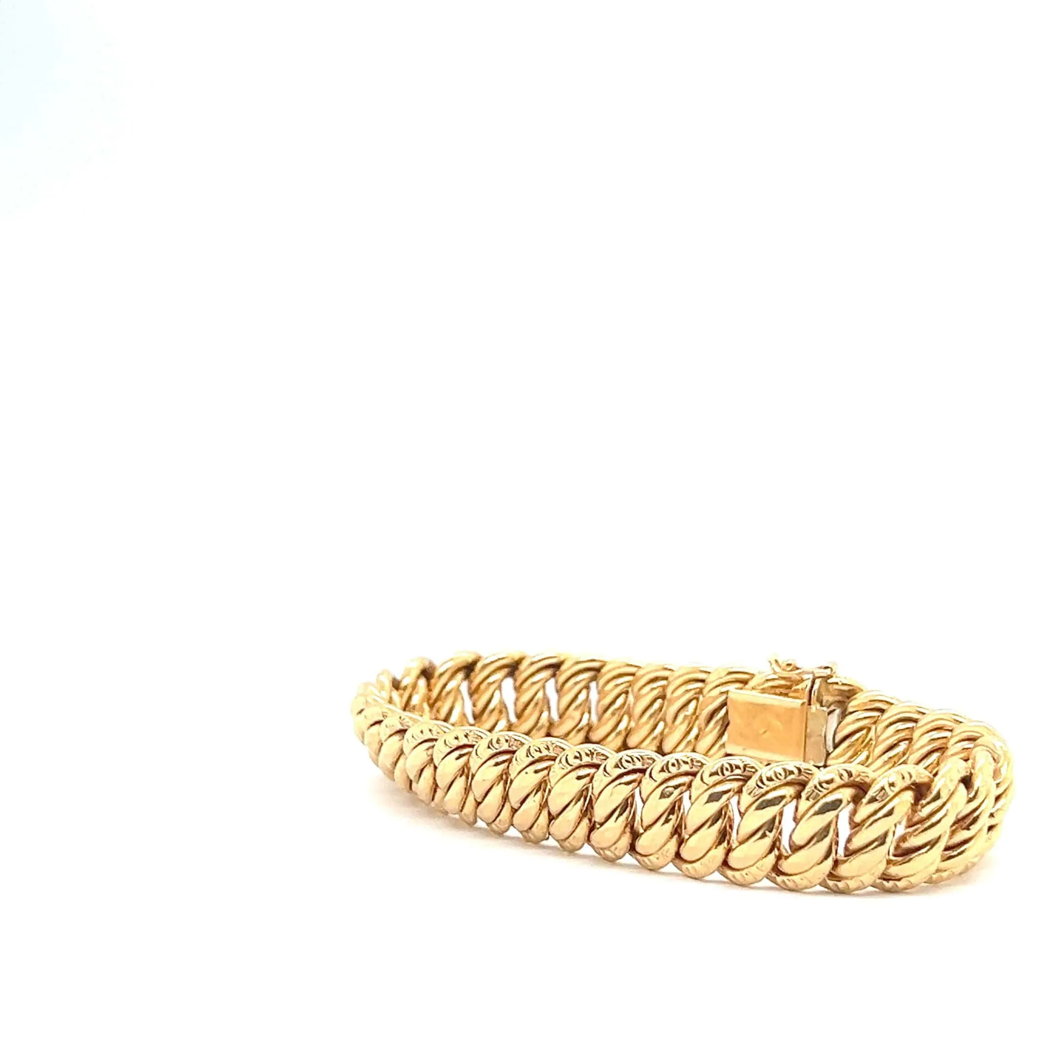 Bracelet chaîne américain en or jaune 18 carats sold by 58 Facettes product image thumbnail 5