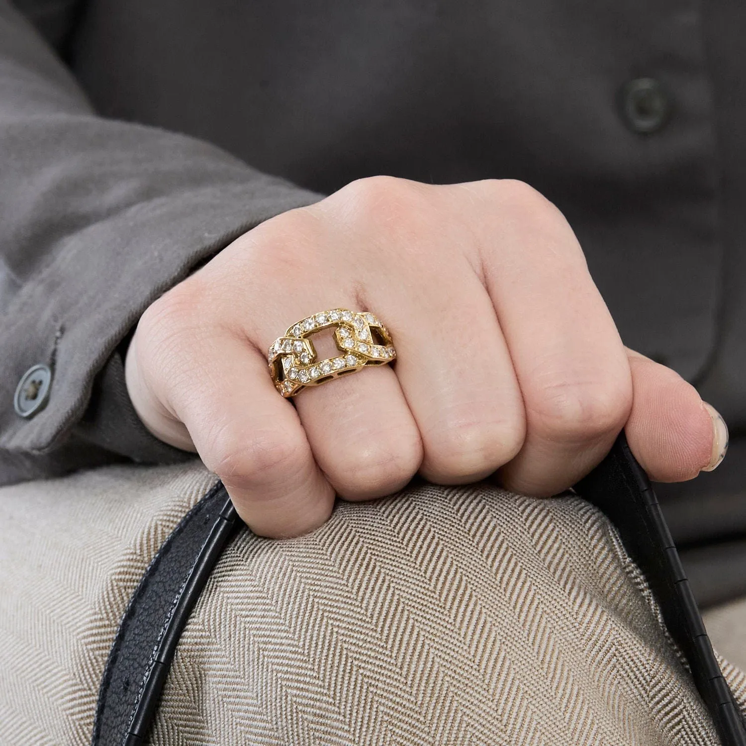 Bague or jaune et diamants sold by 58 Facettes product image thumbnail 2