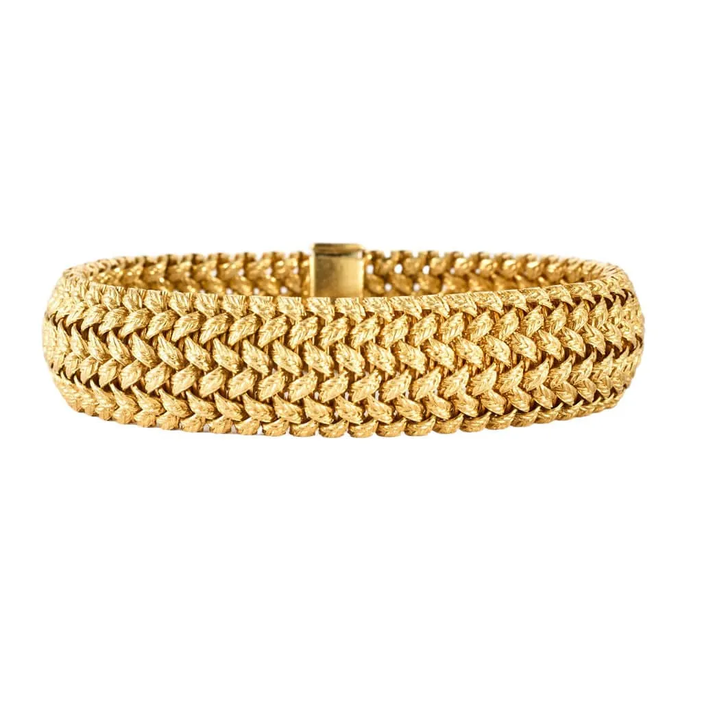 Bracelet articulé en or jaune sold by 58 Facettes