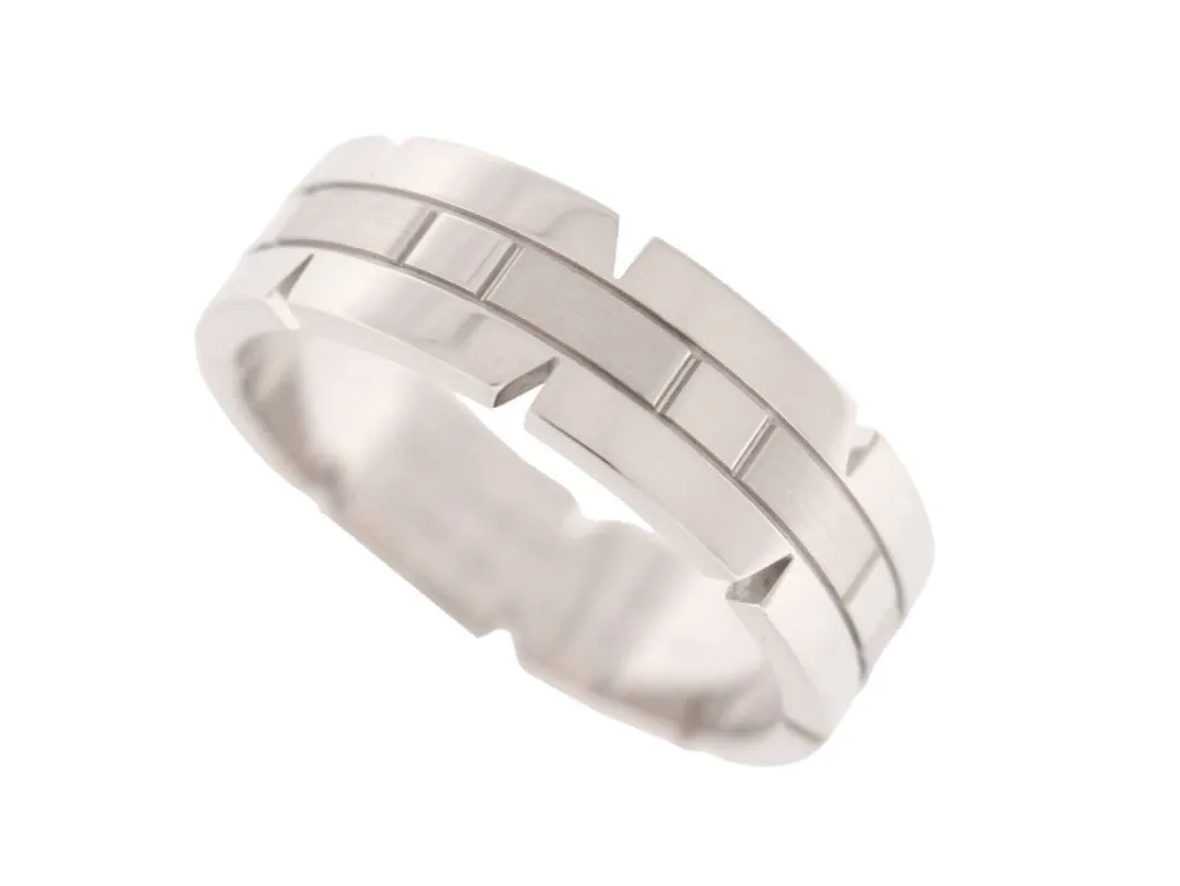 bague CARTIER tank francaise or blanc 18k sold by 58 Facettes