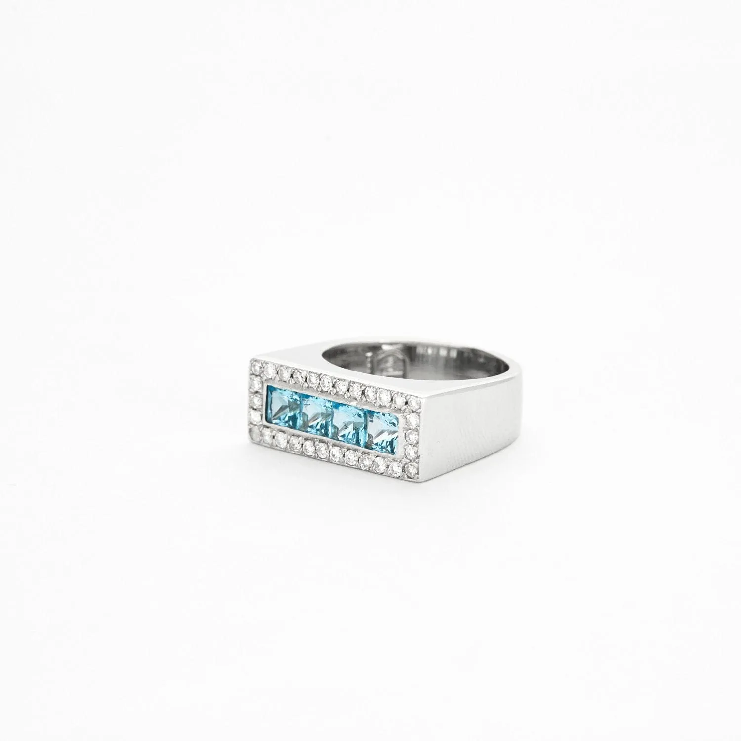Bague topazes bleues sold by 58 Facettes product image thumbnail 5