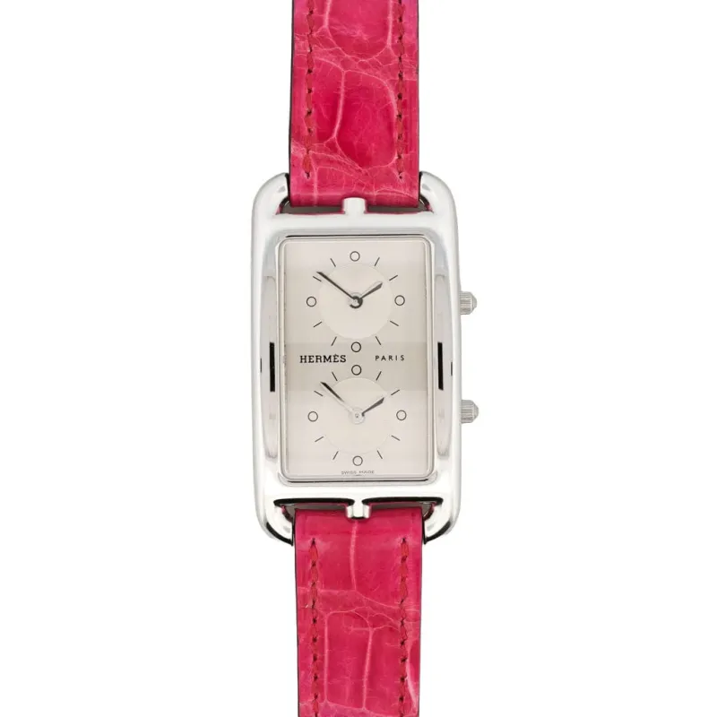 Hermès Cape Cod Dual Time - Cadran argenté - GM sold by 58 Facettes