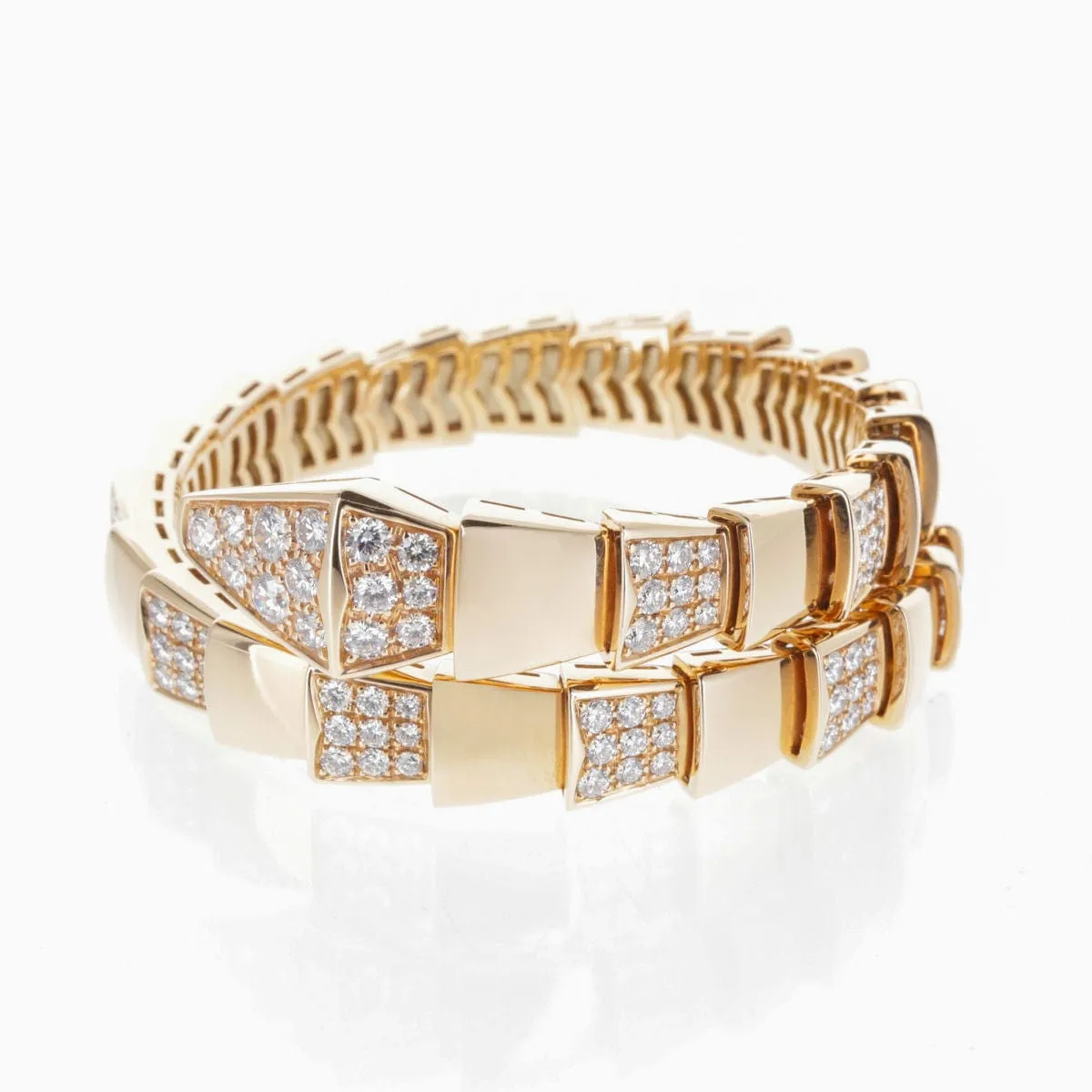 Bracelet Bulgari Serpenti Or rose et Diamants sold by 58 Facettes