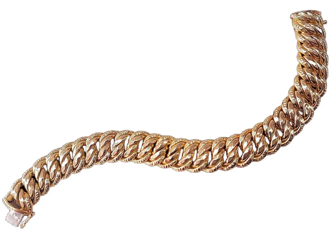 Bracelet maille américaine or jaune sold by 58 Facettes