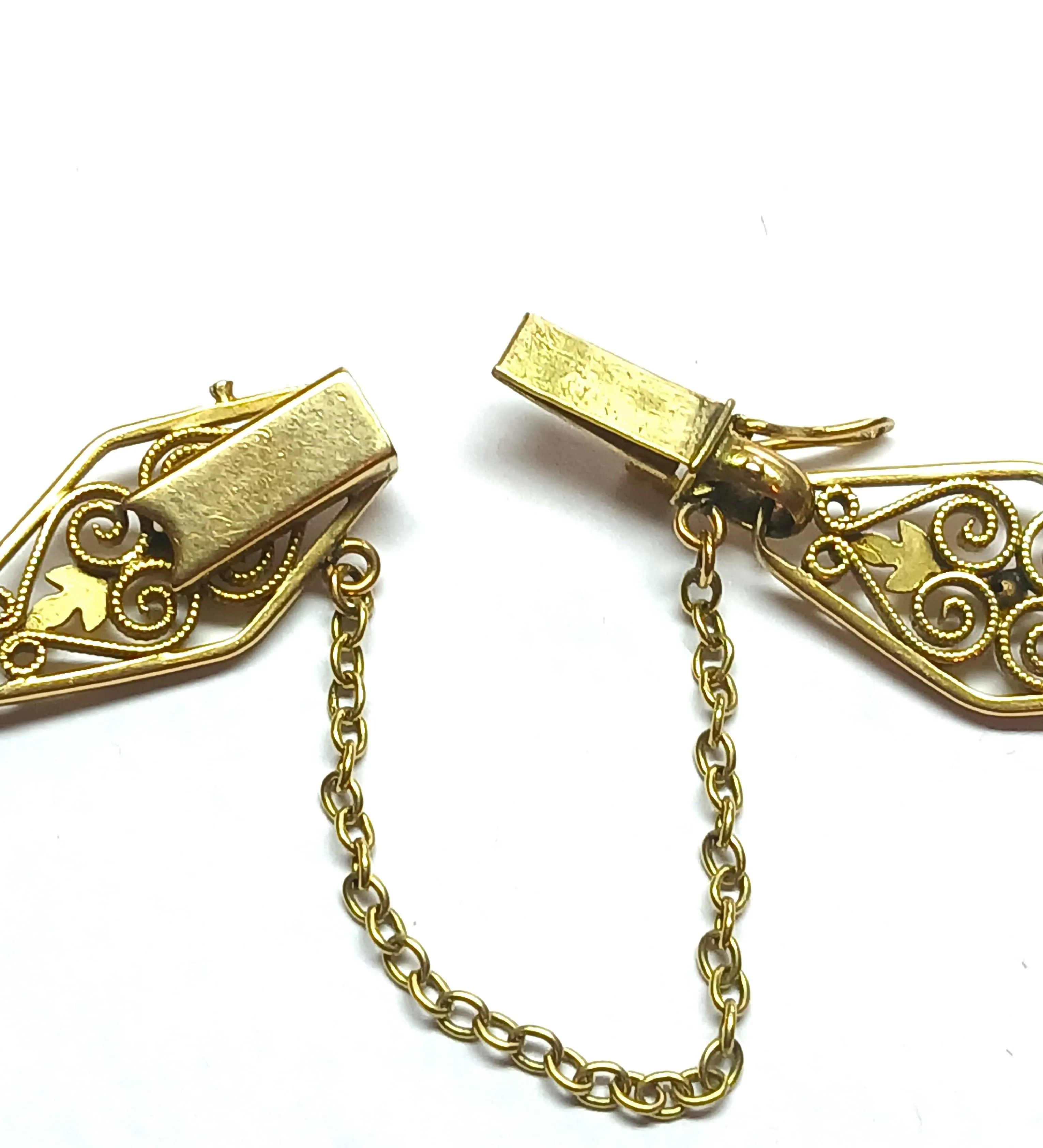 Bracelet ancien, mailles filigrané XIXe siècle. sold by 58 Facettes product image thumbnail 5