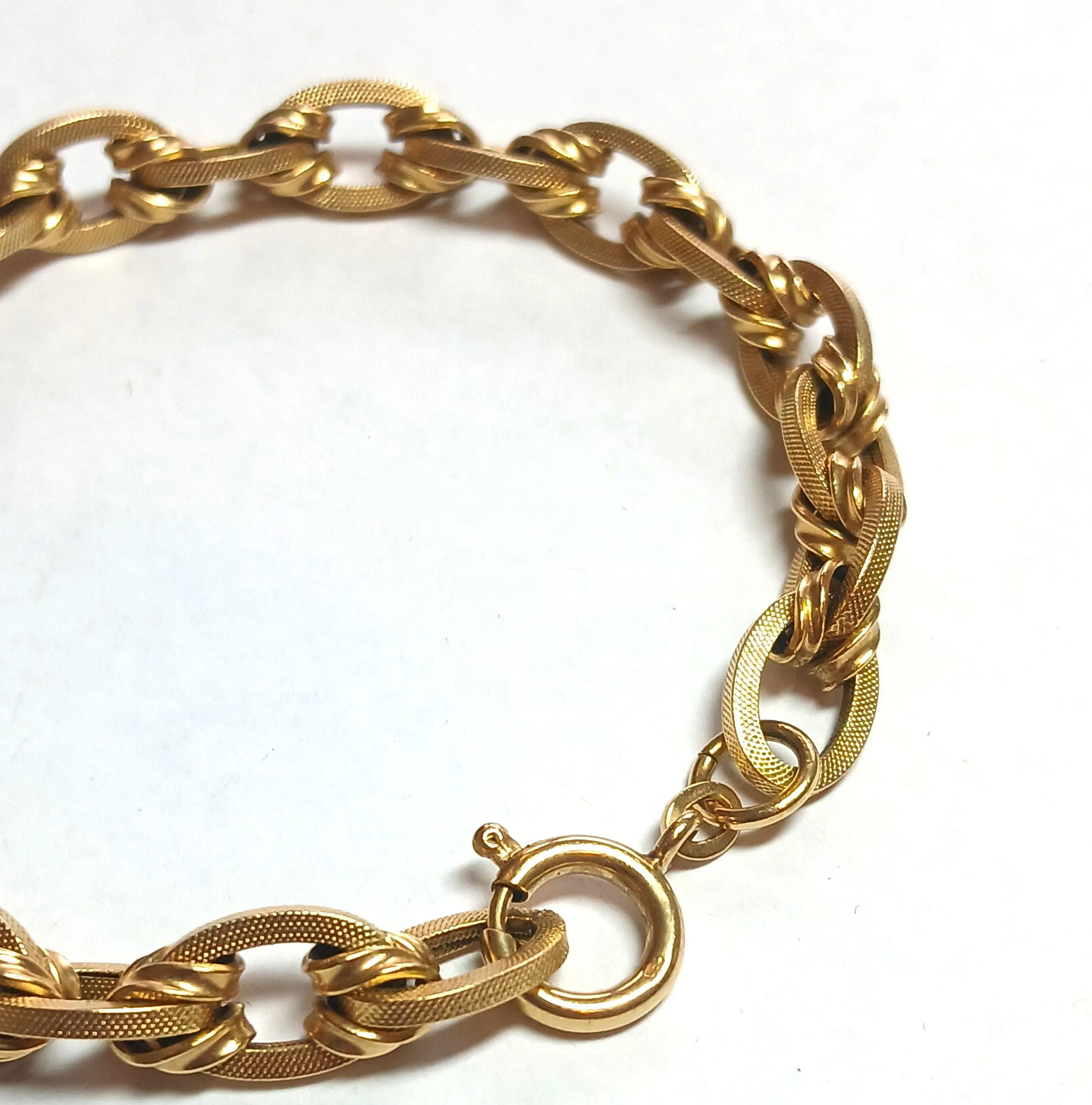 Bracelet maille ovale drappée, fin XIXe siècle sold by 58 Facettes product image thumbnail 5