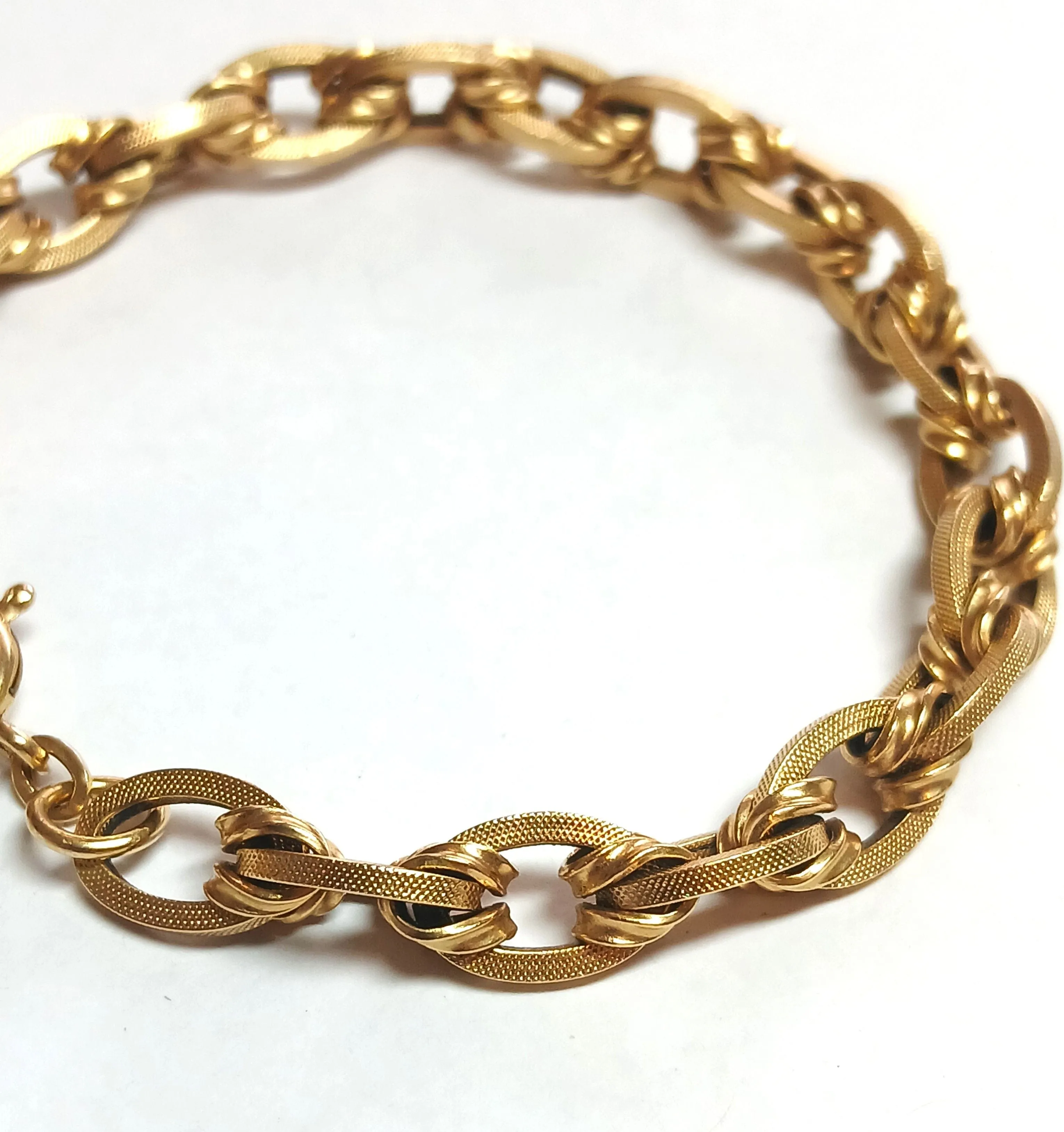 Bracelet maille ovale drappée, fin XIXe siècle sold by 58 Facettes product image thumbnail 4