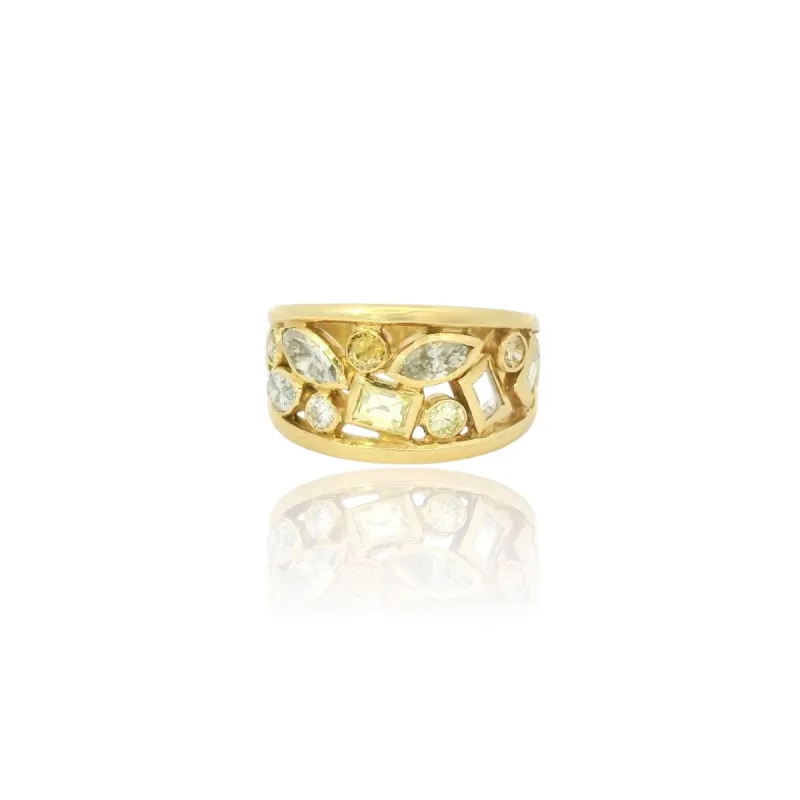 Bague vintage en diamant Tutti Frutti sold by 58 Facettes
