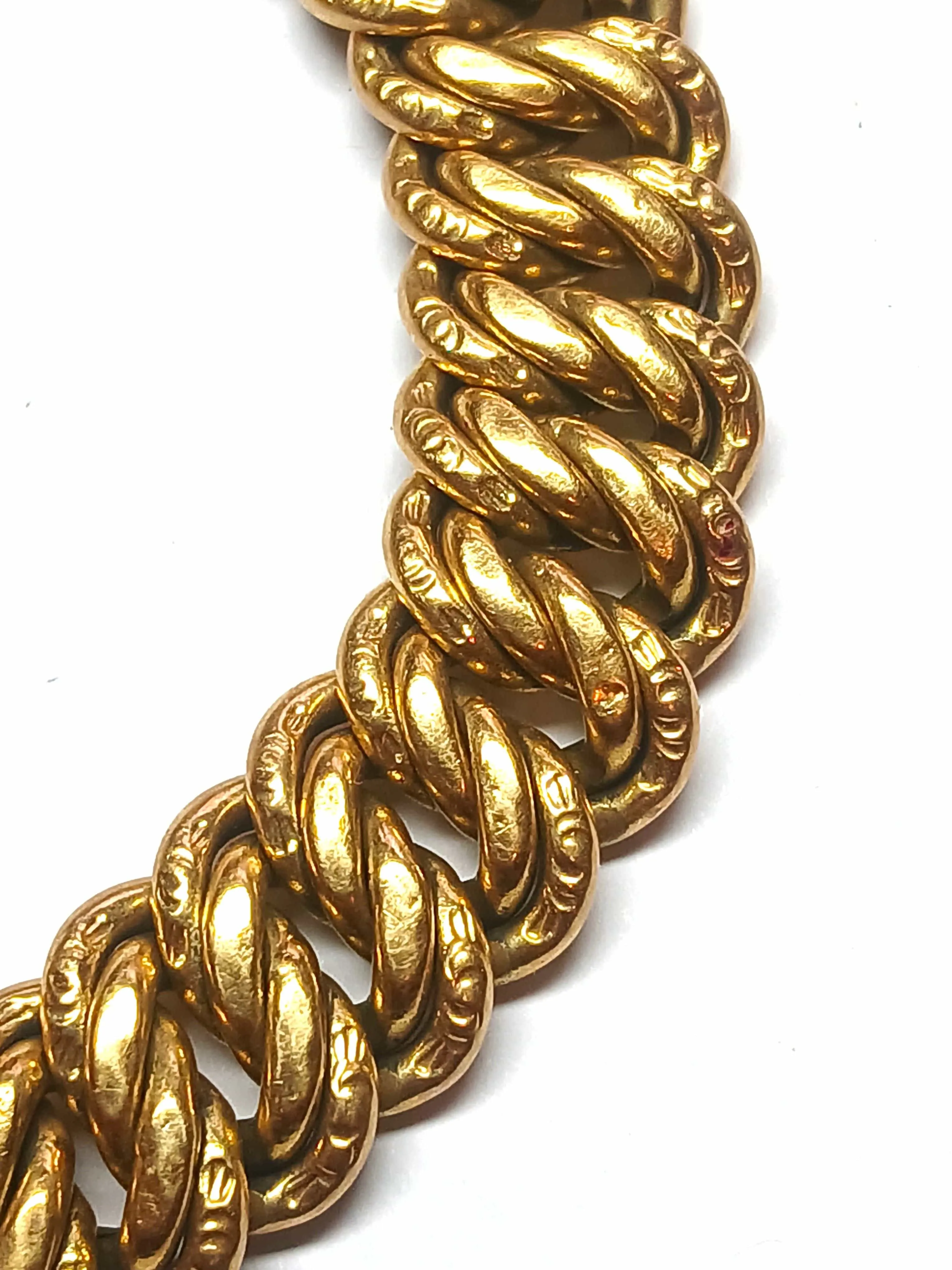 Bracelet maille américaine en or jaune sold by 58 Facettes product image thumbnail 2