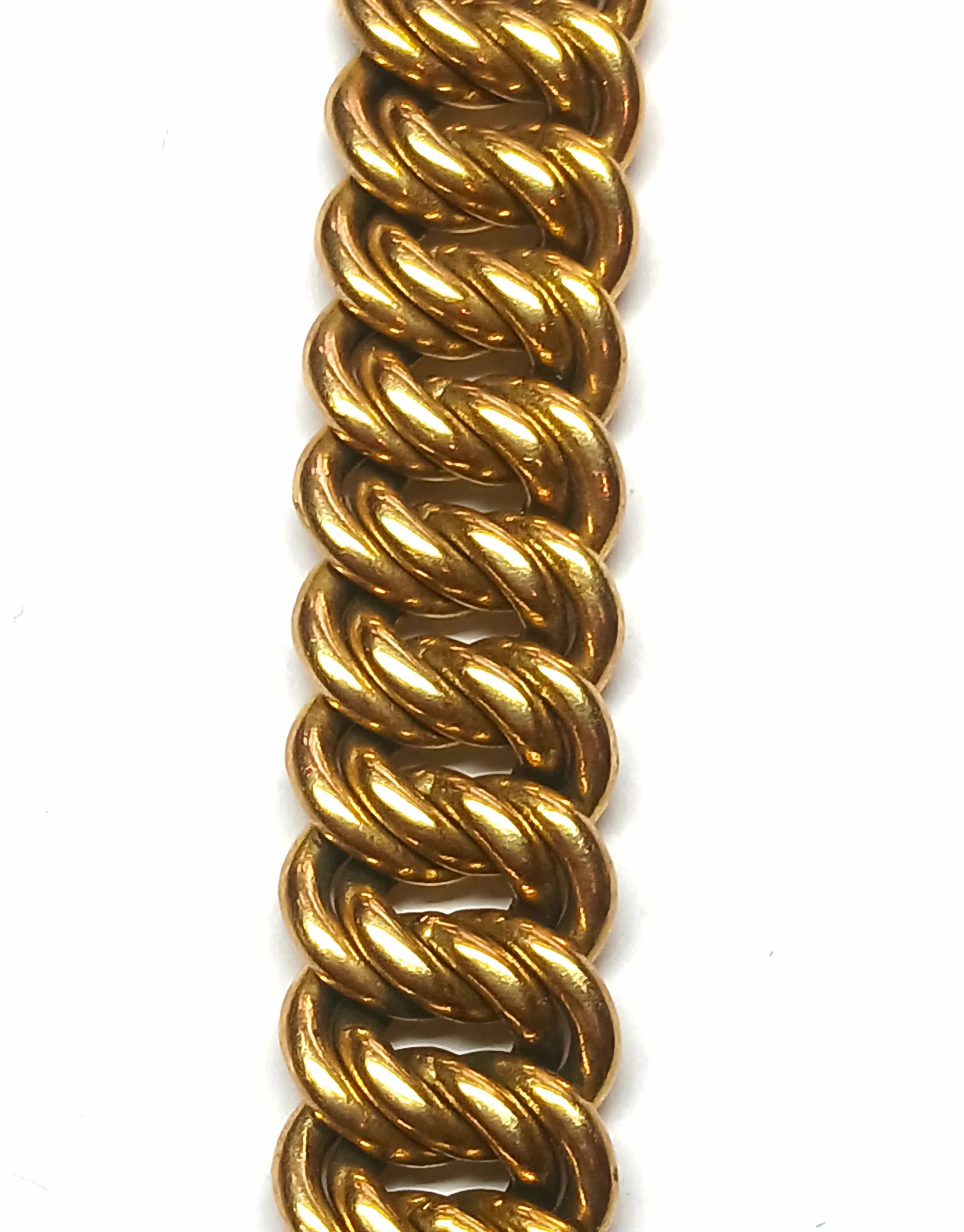 Bracelet maille américaine en or jaune sold by 58 Facettes product image thumbnail 3