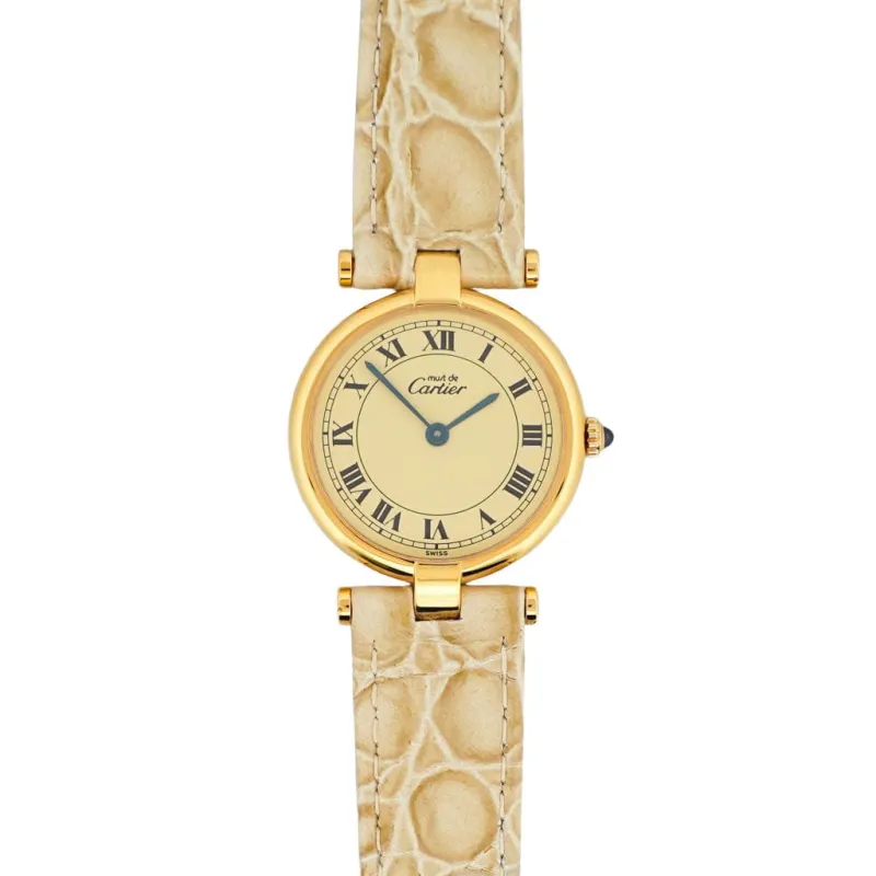 Cartier Must Vendôme - Lemon roman dial - SM sold by 58 Facettes