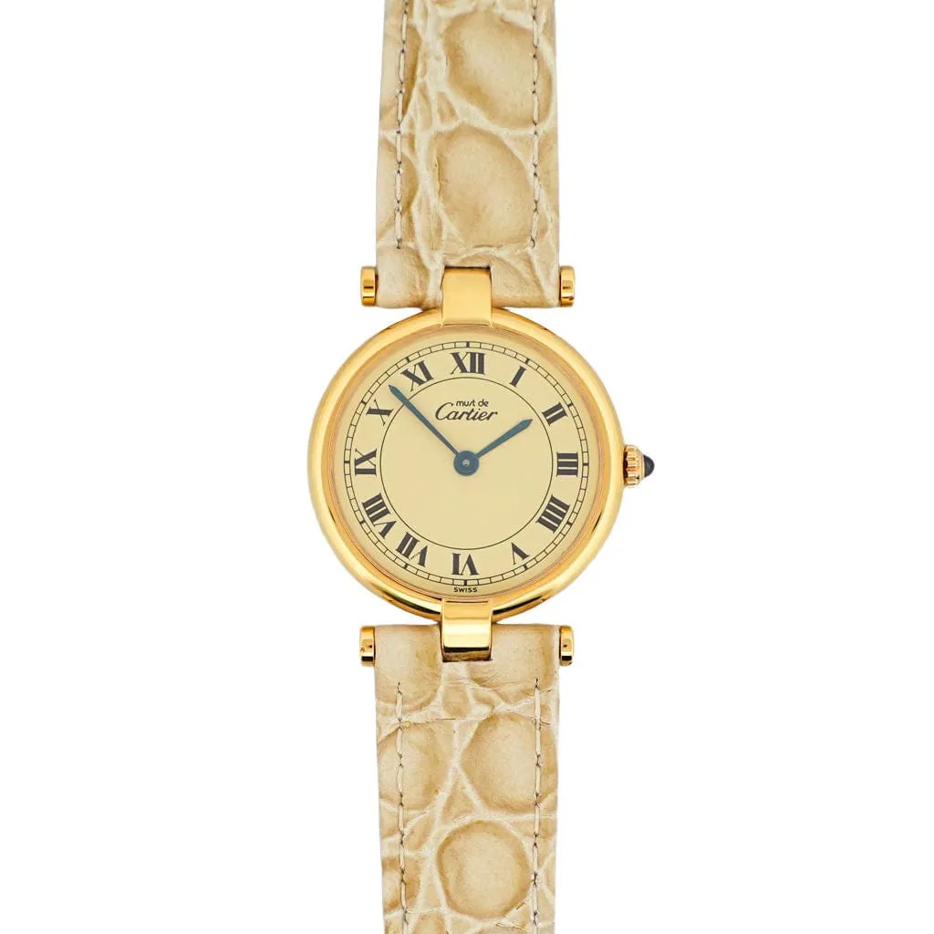 Cartier Must Vendôme - Lemon roman dial - SM sold by 58 Facettes