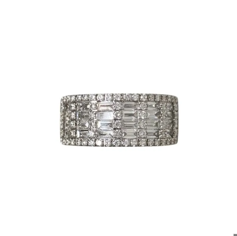 Bague en or blanc et diamants sold by 58 Facettes