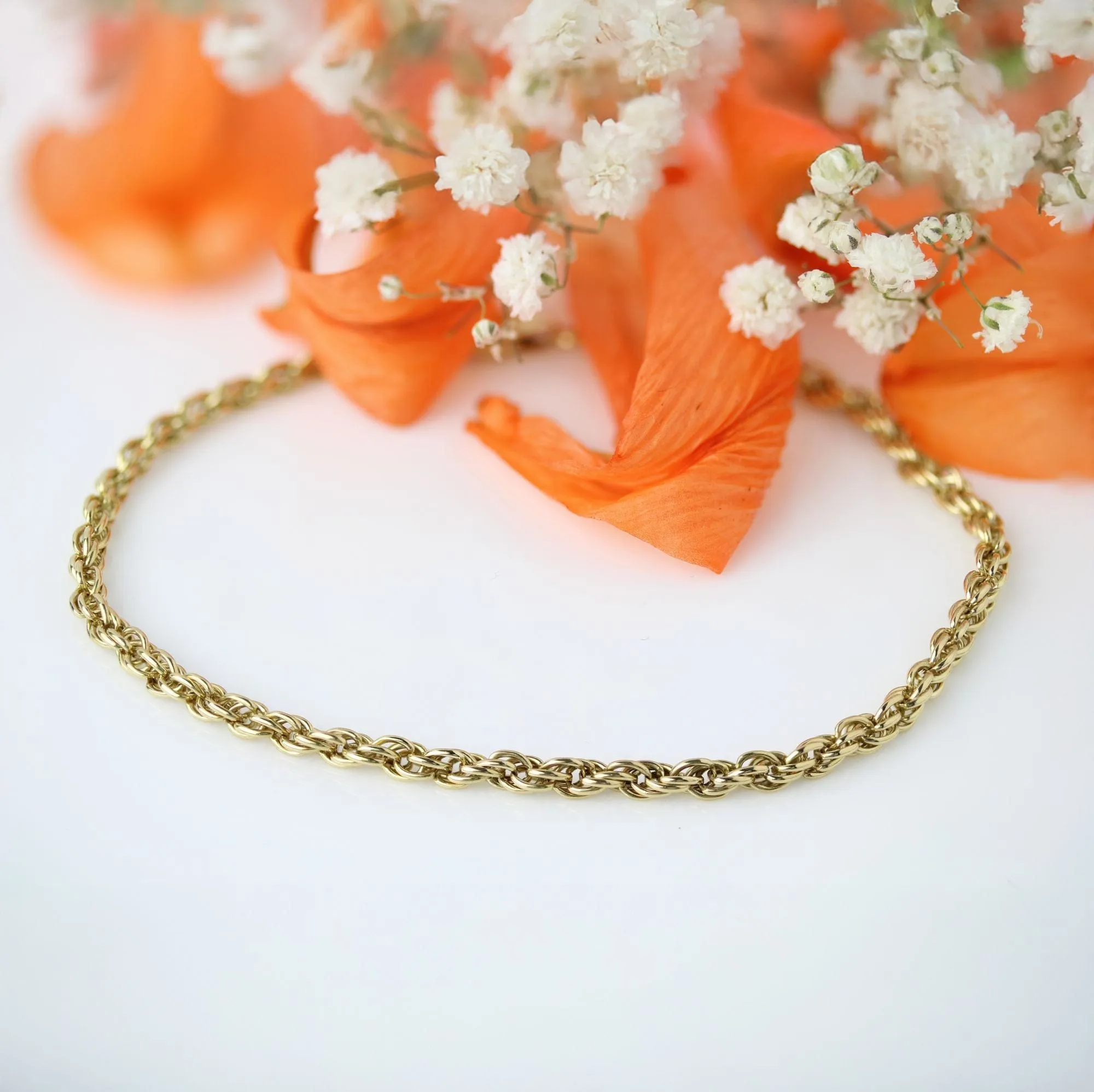 Bracelet or jaune maillons torsadés sold by 58 Facettes product image thumbnail 3