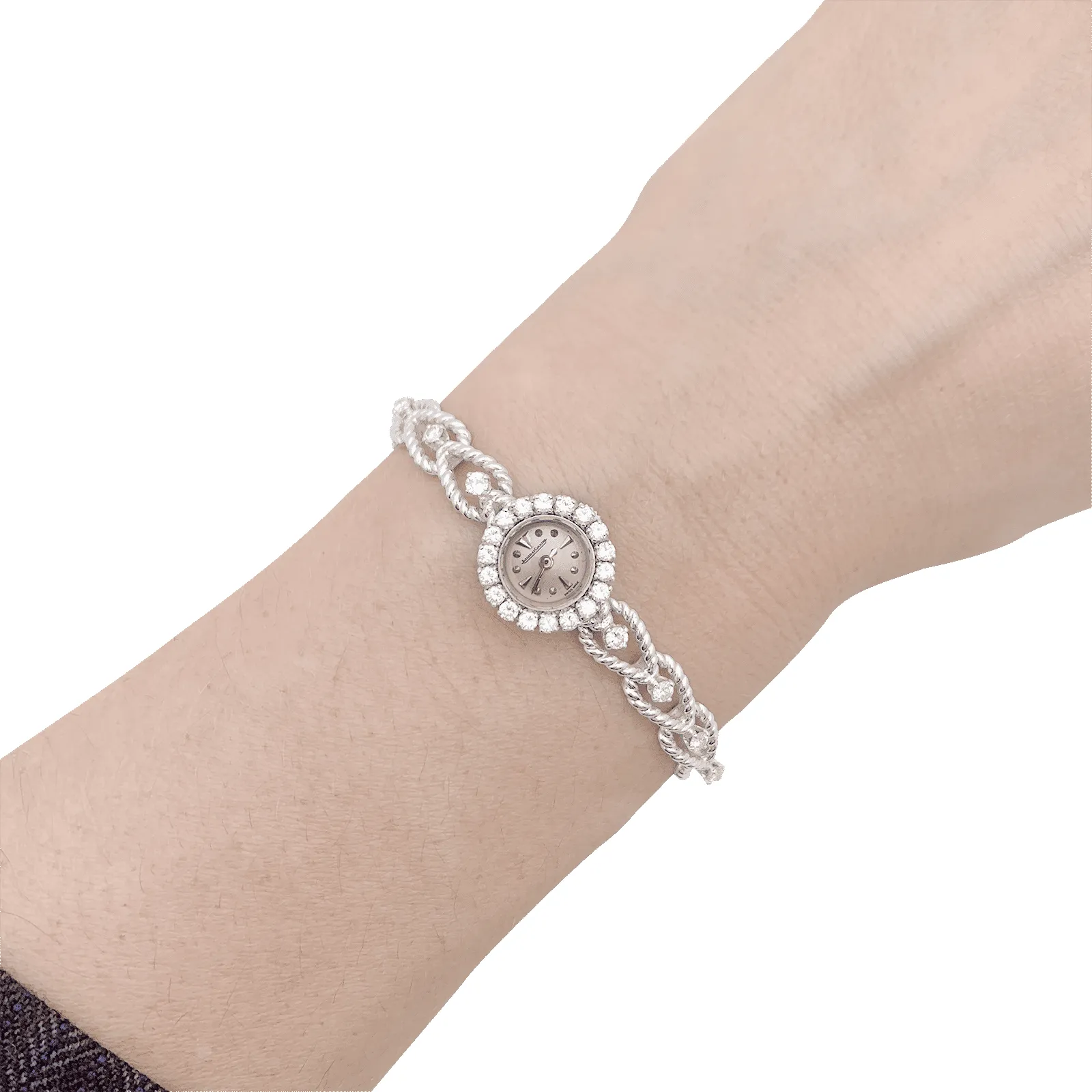 Montre Femme Jaeger-Lecoultre, or blanc, diamants. sold by 58 Facettes product image thumbnail 5