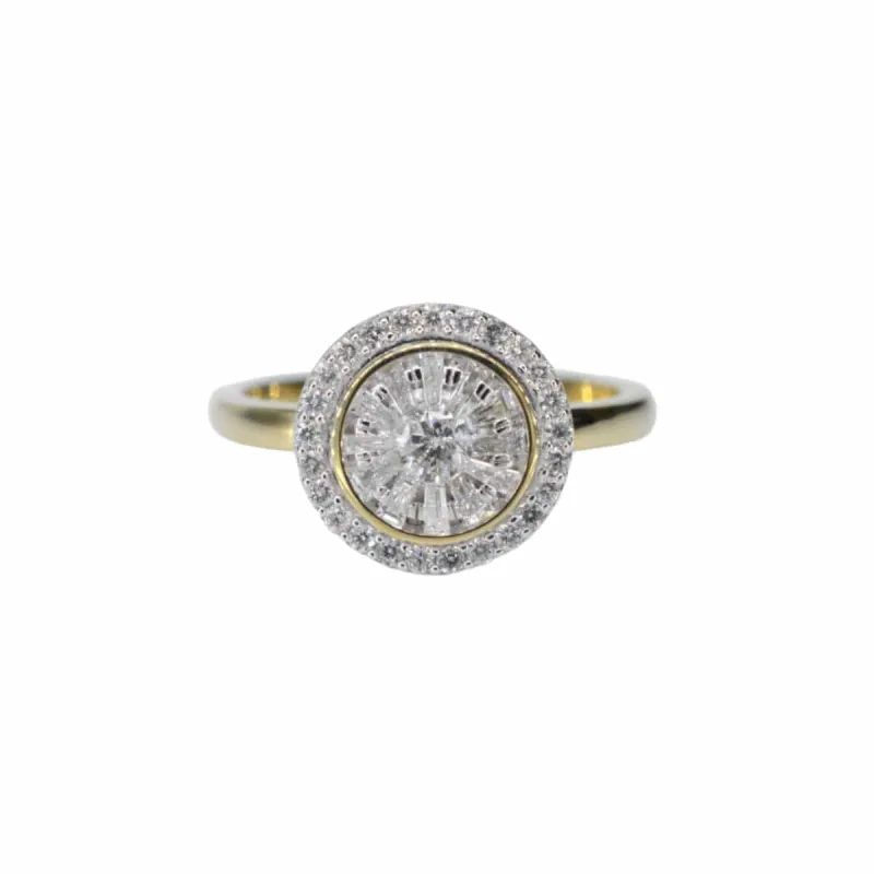 Bague en or jaune avec diamant sold by 58 Facettes