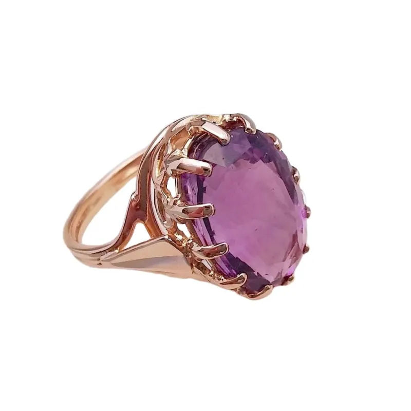 Bague Améthyste en Solitaire Or Jaune sold by 58 Facettes