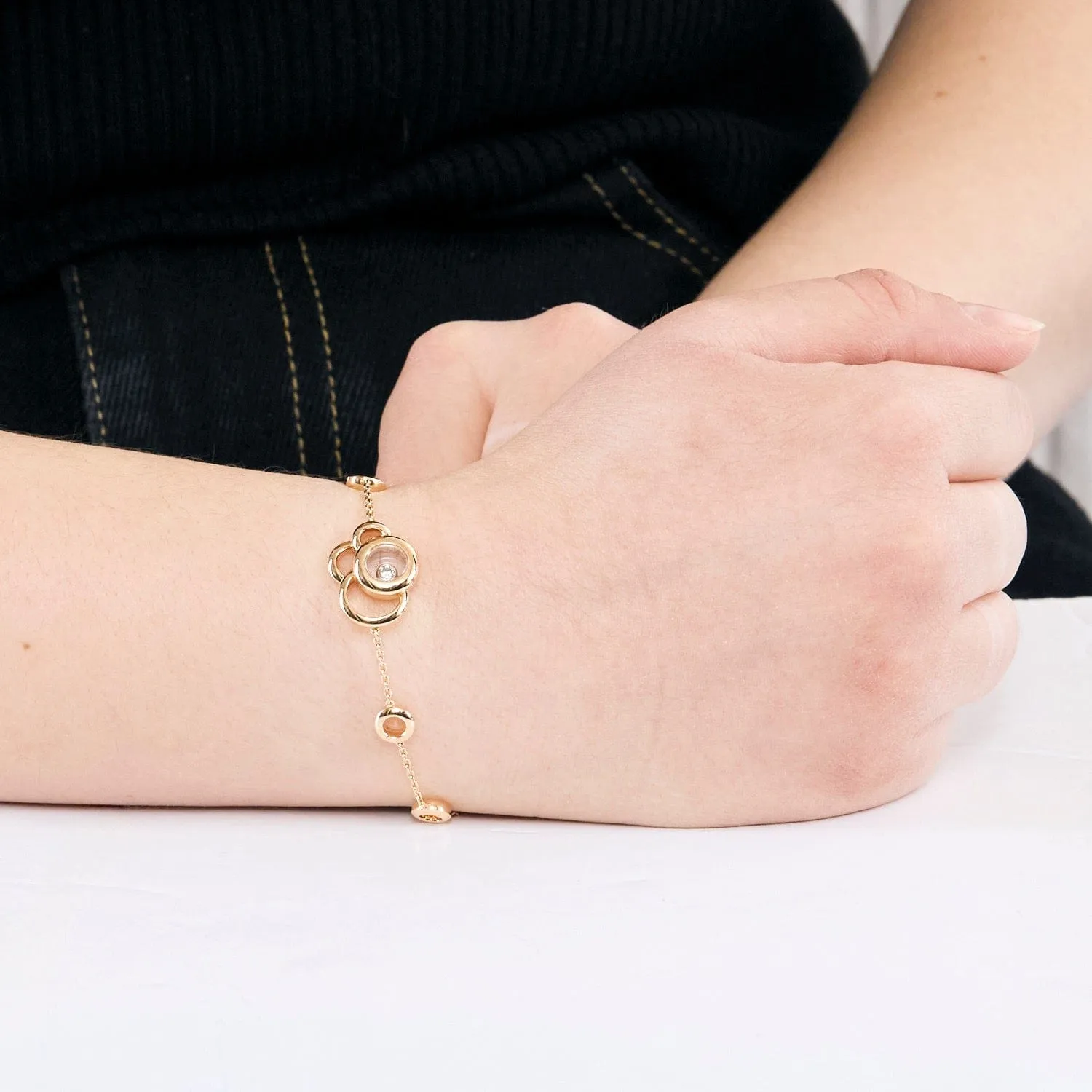 CHOPARD - Happy Dreams - Bracelet en rose et diamant sold by 58 Facettes product image thumbnail 2